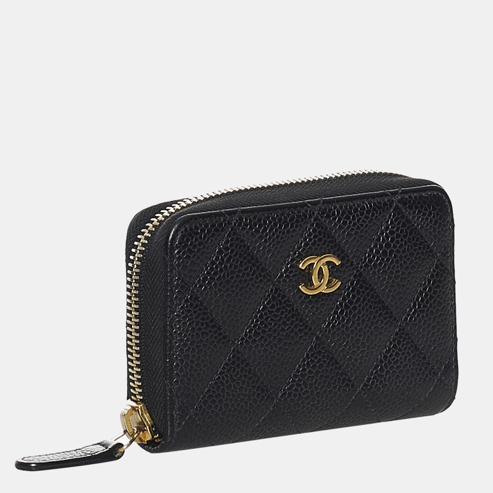 

Chanel Black Quilted Caviar Leather Coin Purse