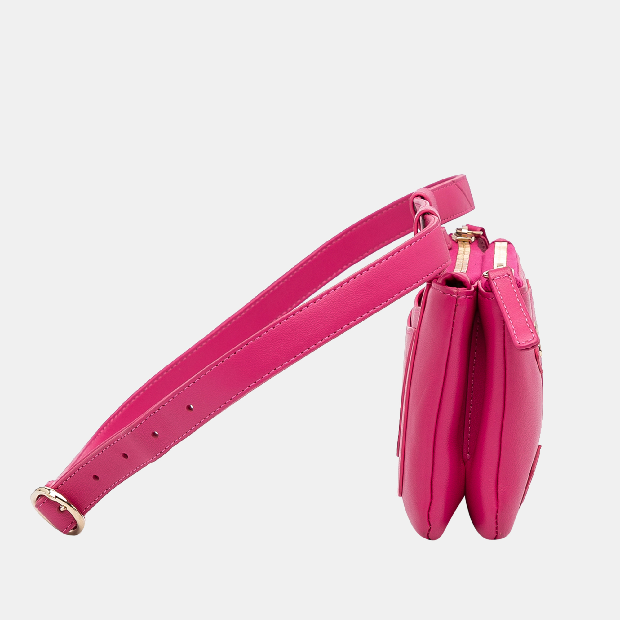 

Chanel Pink Lambskin CC Mania Waist Bag