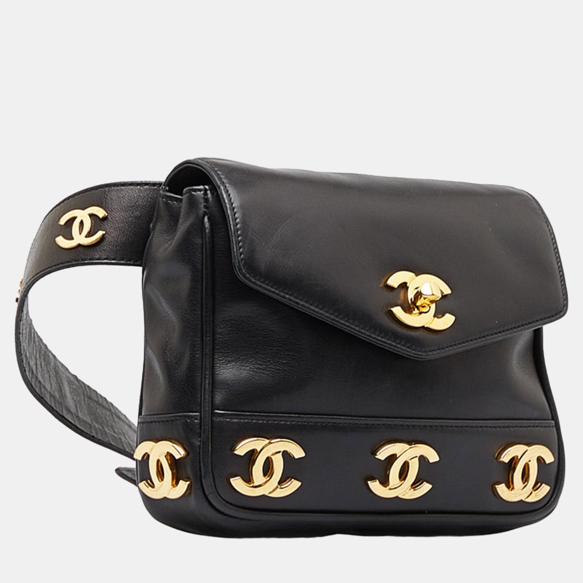 

Chanel Black Triple CC Belt Bag
