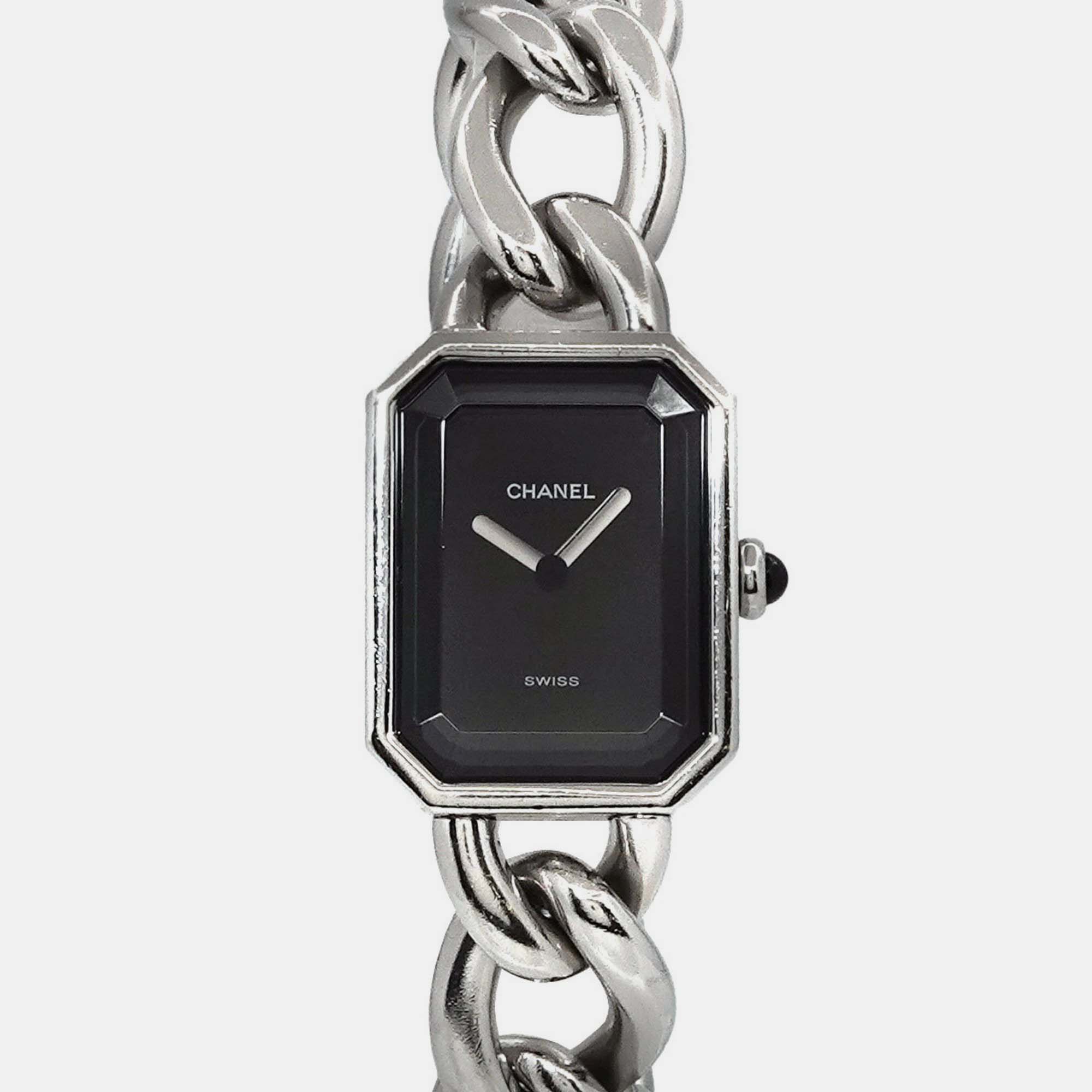 

Chanel Black Stainless Steel Premiere Quartz Women's Wristwatch