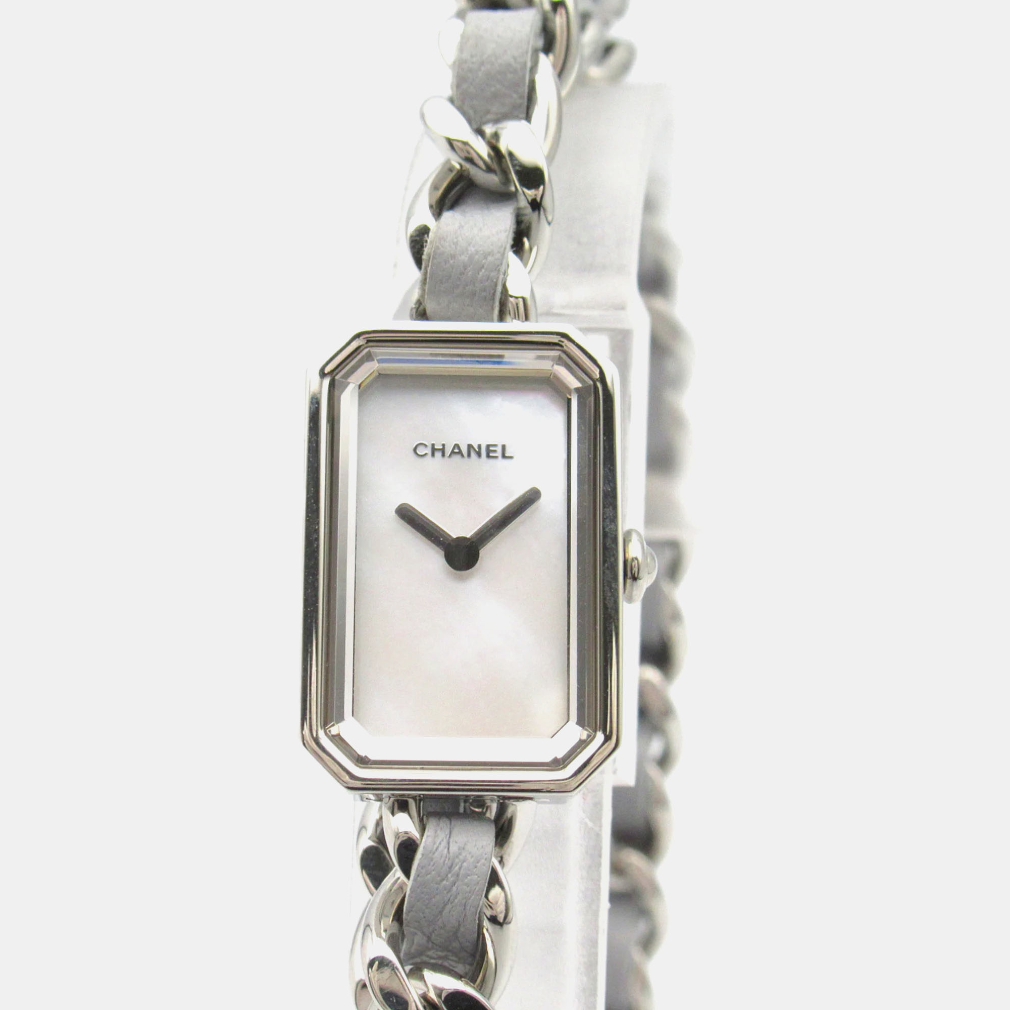 Pre-owned Chanel White Stainless Steel Premiere Quartz Women's Wristwatch 15.5 Mm