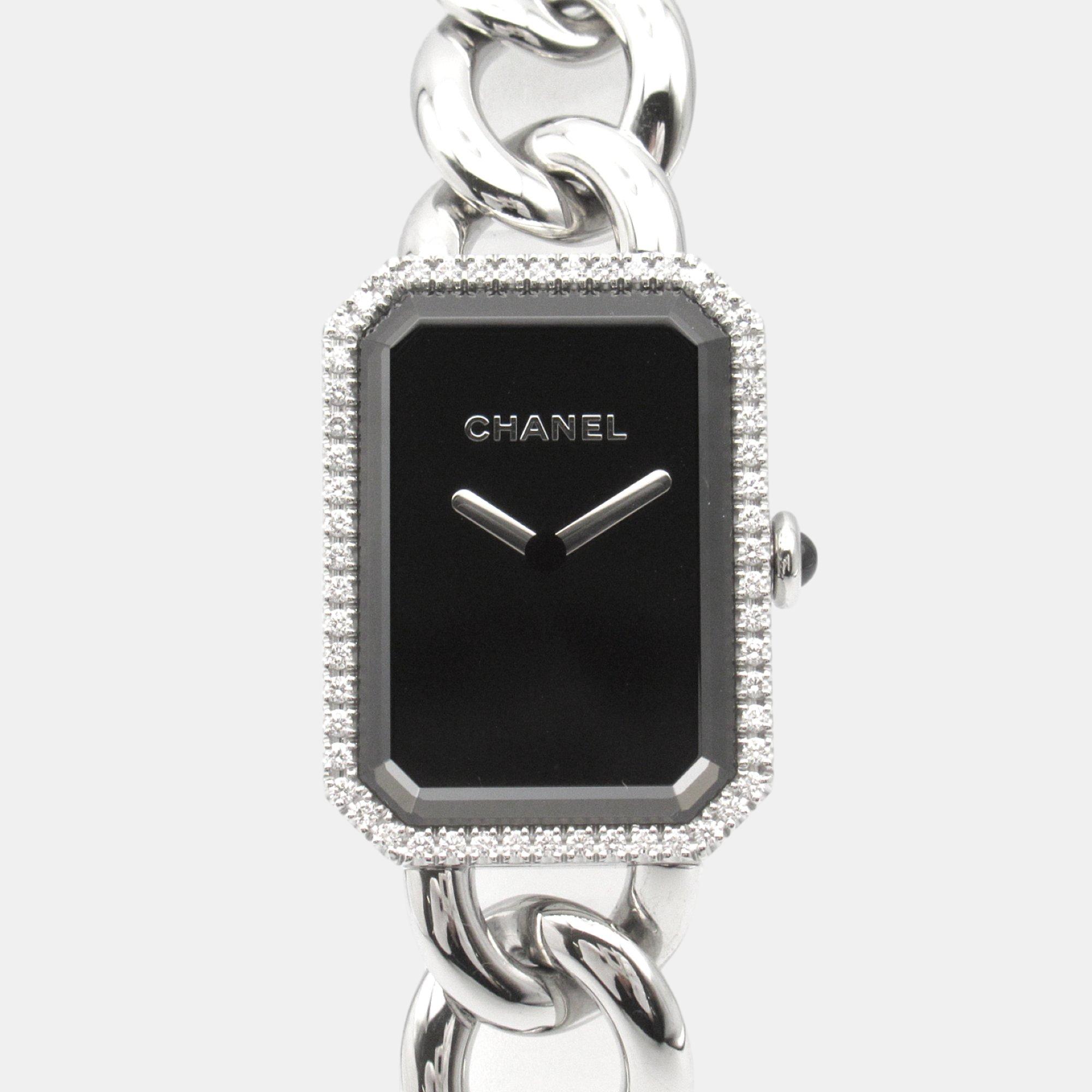 

Chanel Black Stainless Steel Premiere H3254 Quartz Women's Wristwatch 28 mm