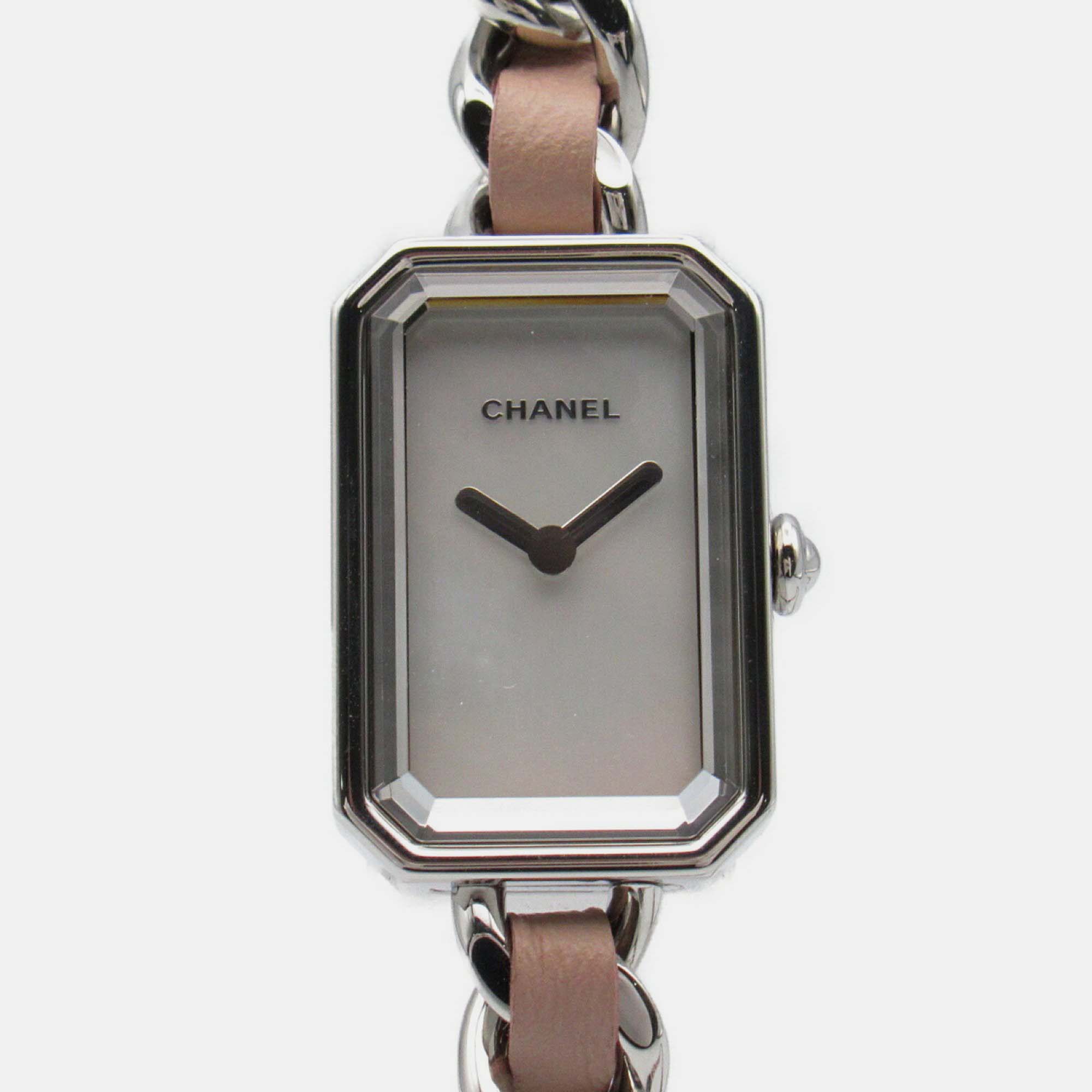 

Chanel White Shell Stainless Steel Premiere Quartz Women's Wristwatch 16 mm