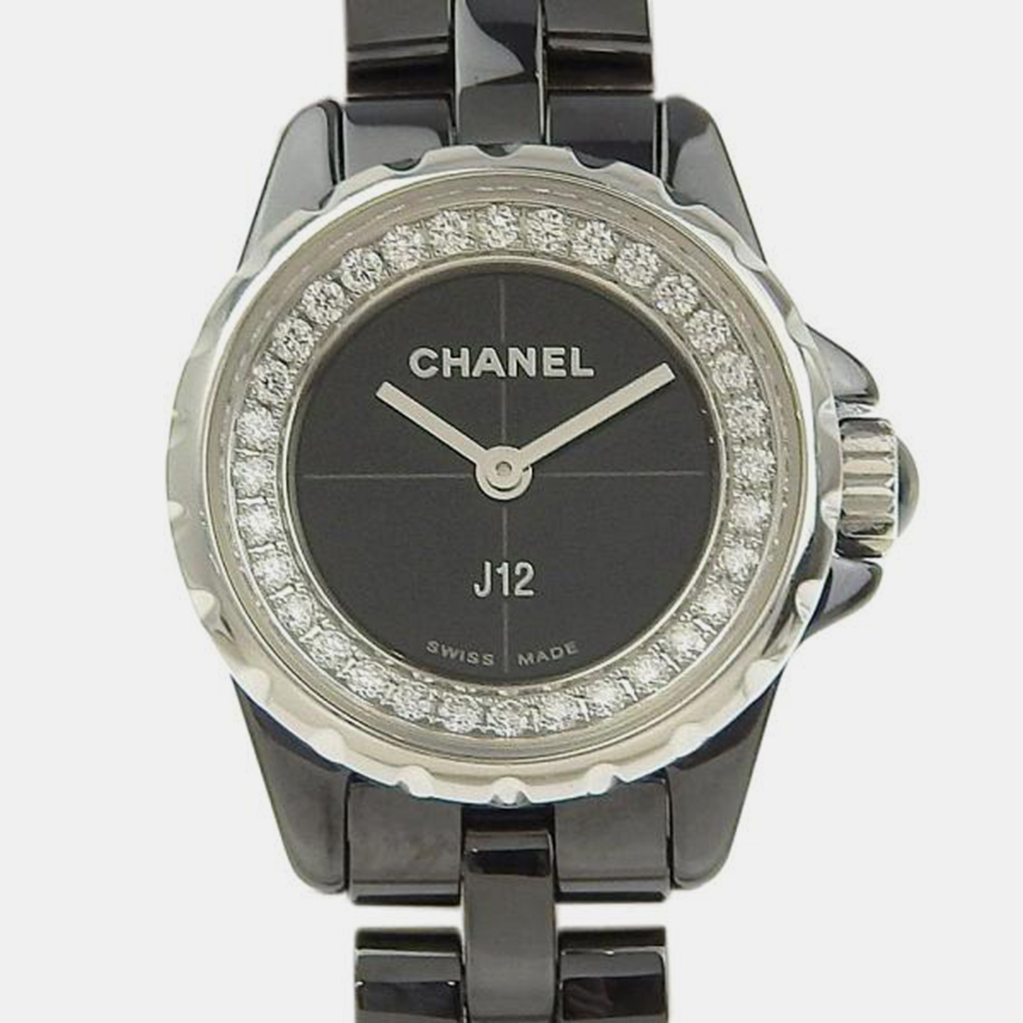 

Chanel Black Ceramic J12 H5235 Quartz Women's Wristwatch 19 mm