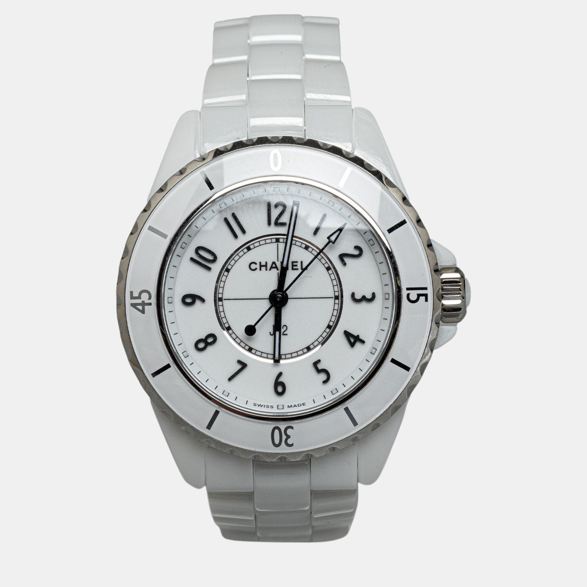 

Chanel White J12 Watch