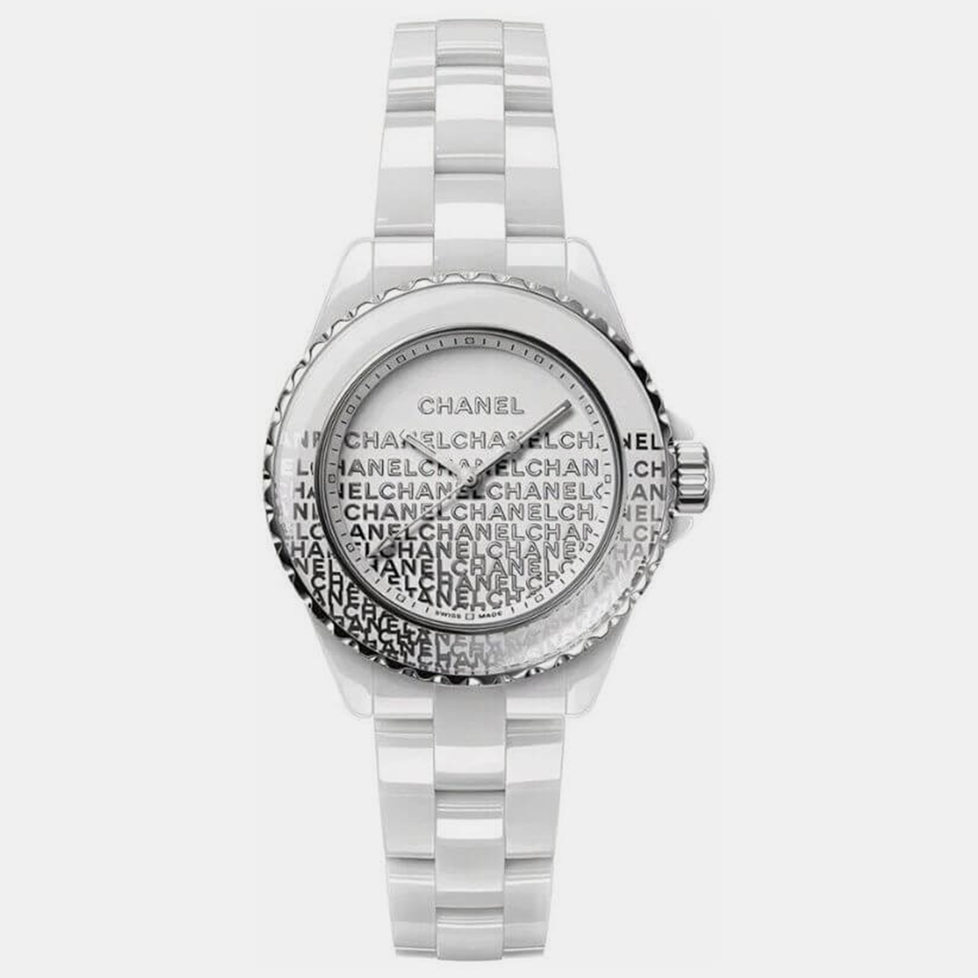 

Chanel White Ceramic J12 H7419 Quartz Women's Wristwatch