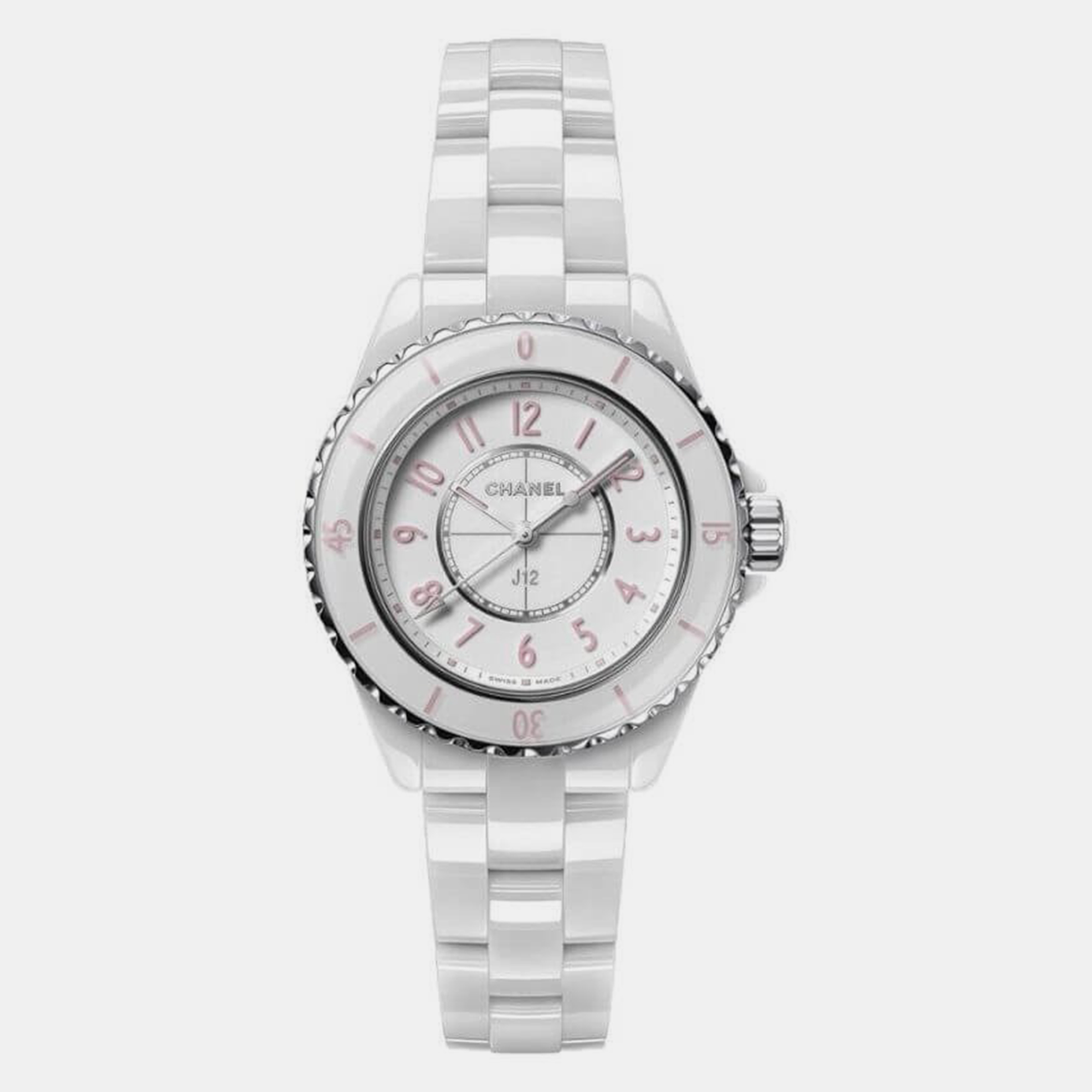 

Chanel White Ceramic J12 H6755 Quartz Women's Wristwatch