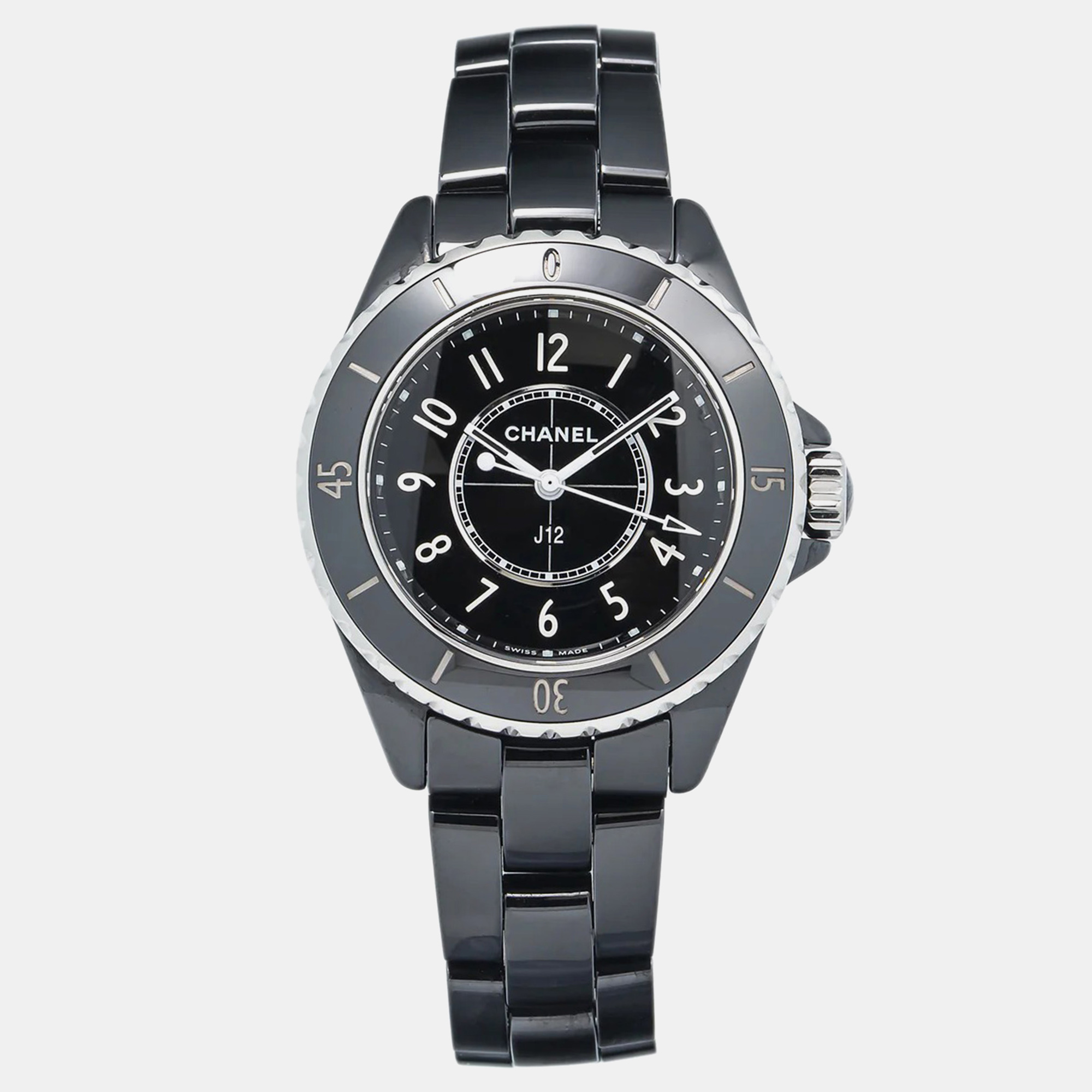 

Chanel Black Ceramic J12 H5695 Quartz Women's Wristwatch