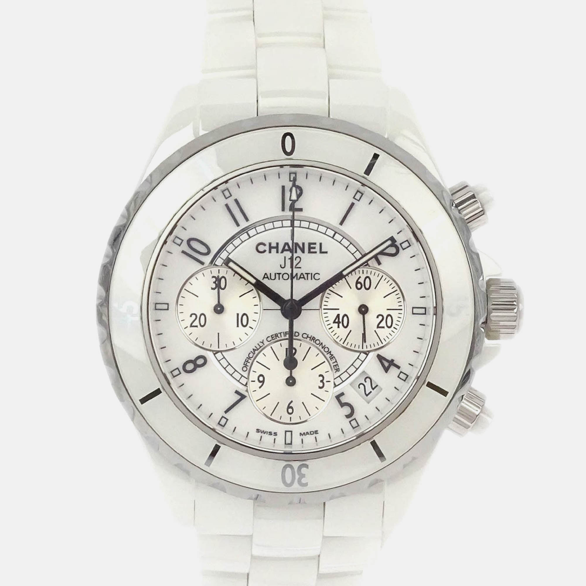 

Chanel J12 H1007 Automatic White Stainless Steel Ceramic Women's Wristwatch 41 mm