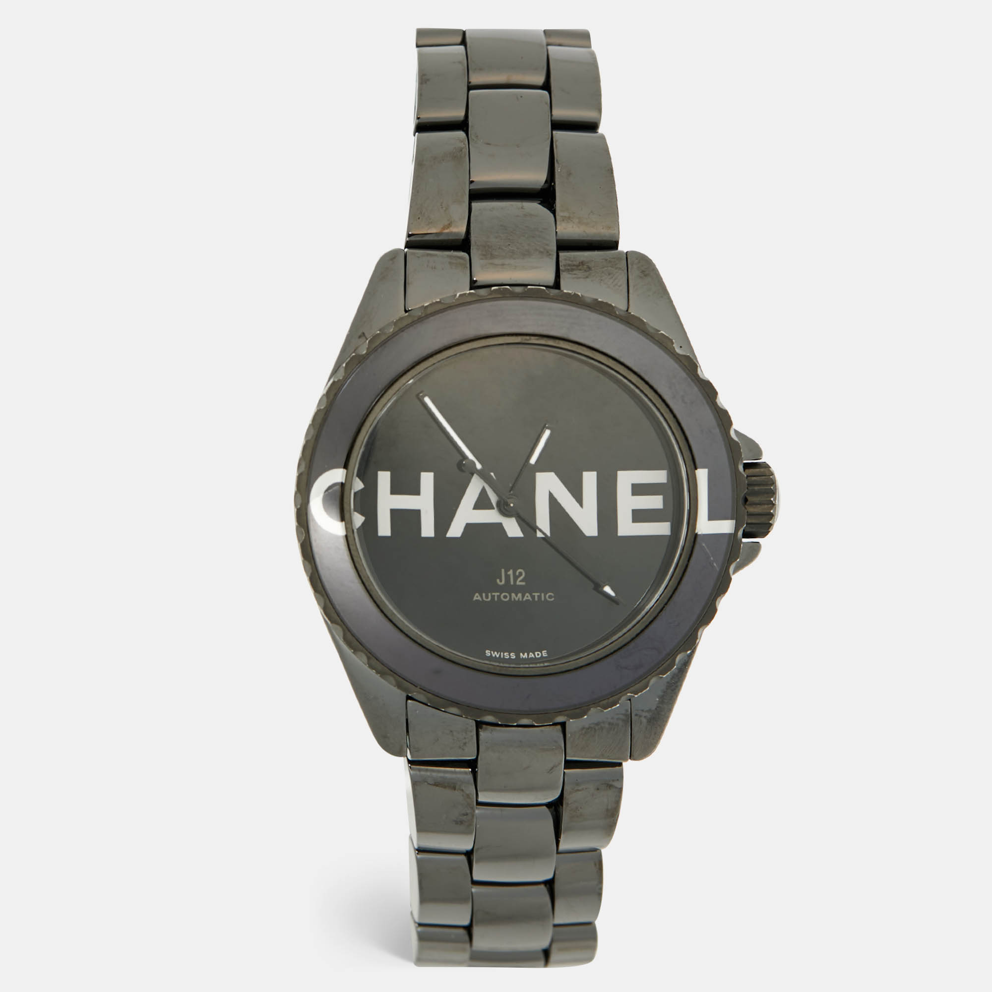 

Chanel Black Ceramic Stainless Steel J12 Wanted De Chanel H7418 Women's Wristwatch