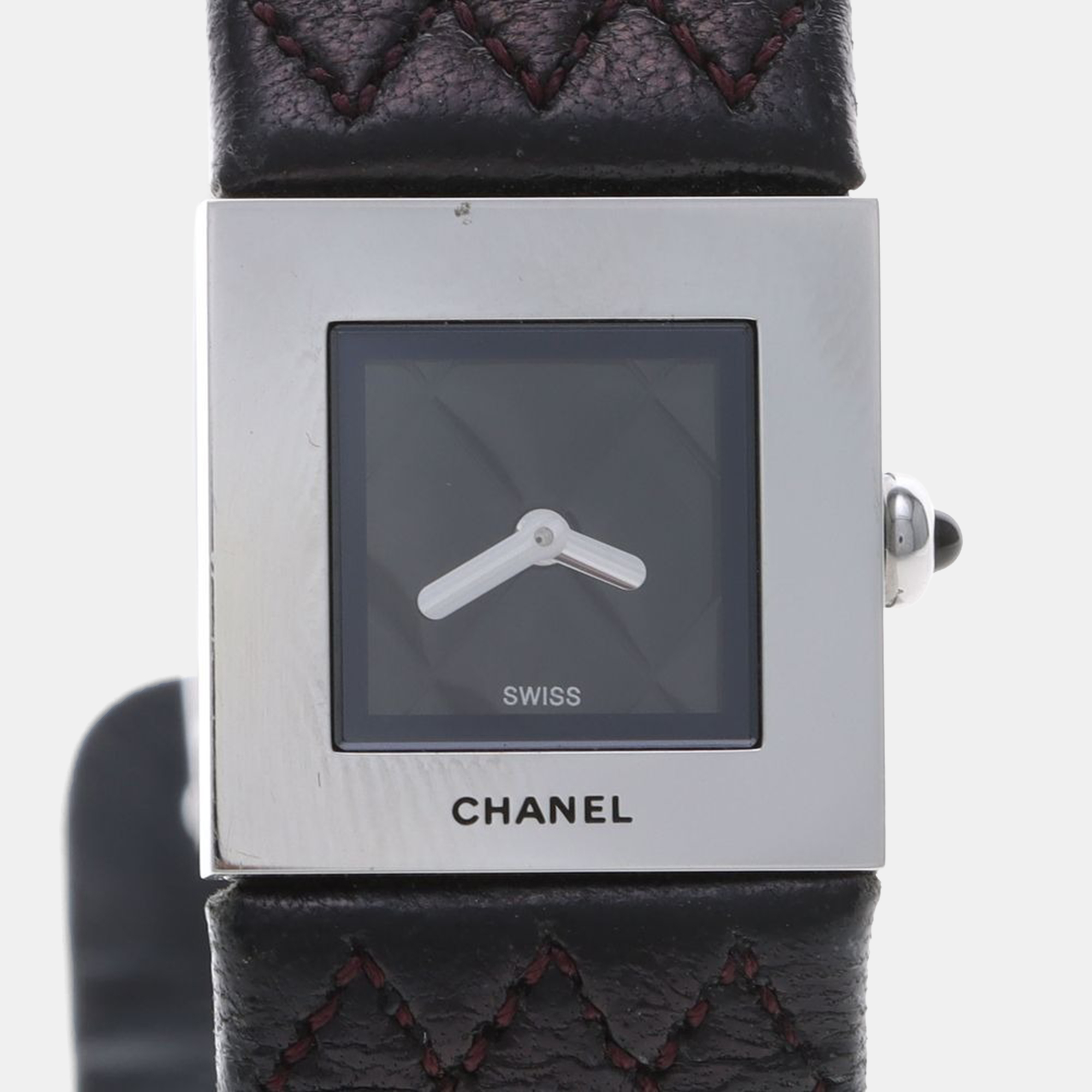 

Chanel Matelasse Quartz Black Stainless Steel Women's Wristwatch 19 mm