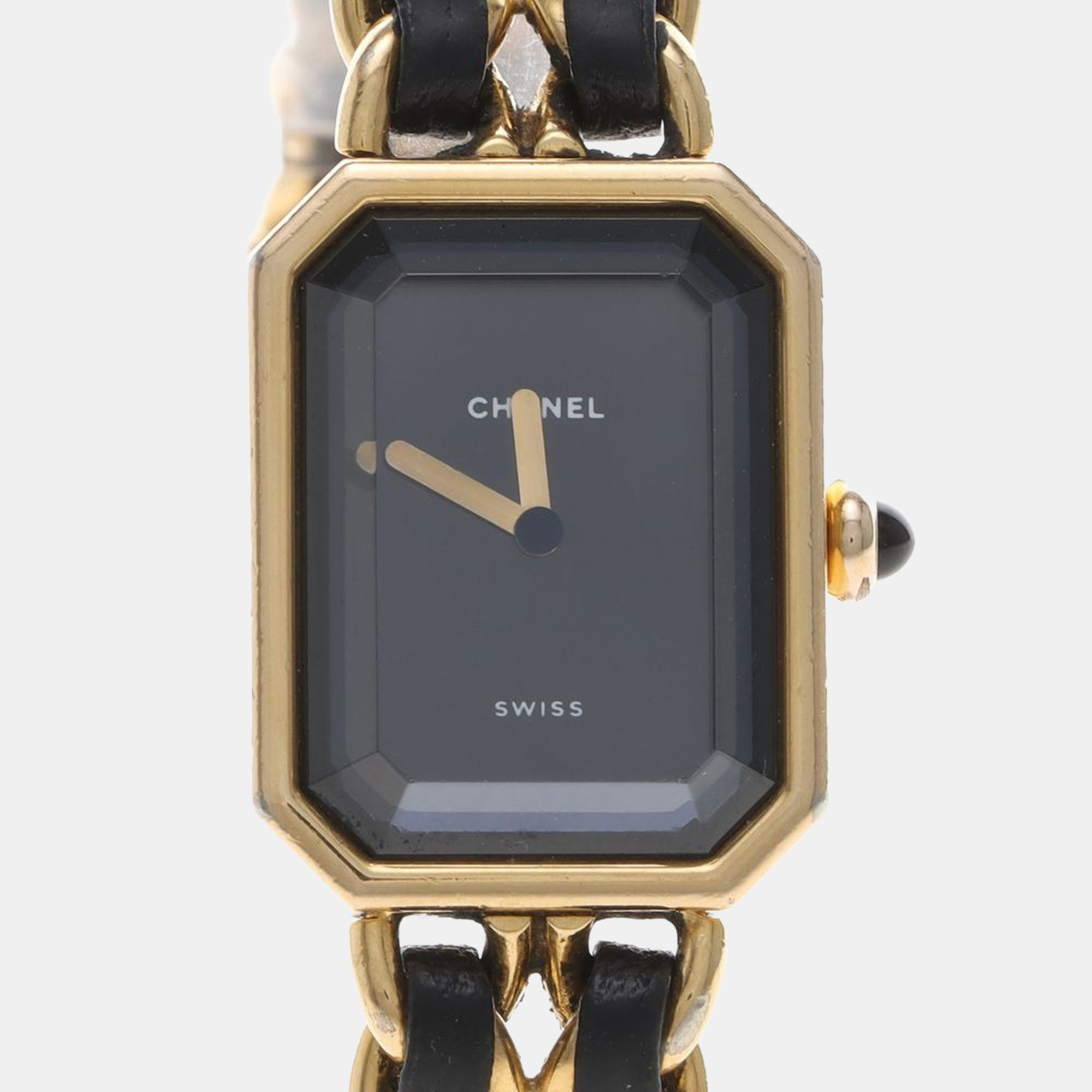 

Chanel Premiere Quartz Gold-Plated Stainless Steel Women's Wristwatch 20 mm, Black