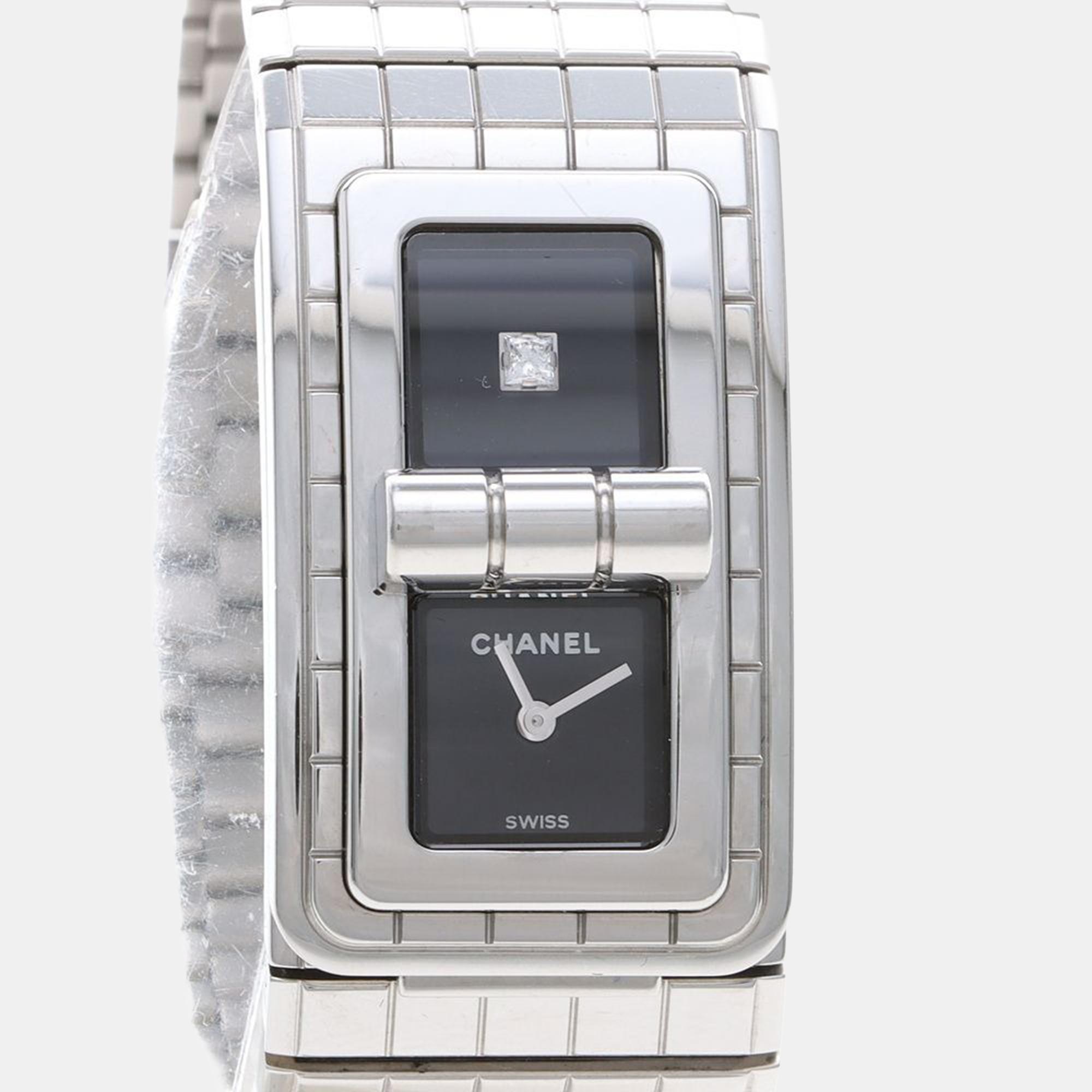 

Chanel Code Coco Diamond Quartz Stainless Steel Women's Wristwatch 22 mm, Black