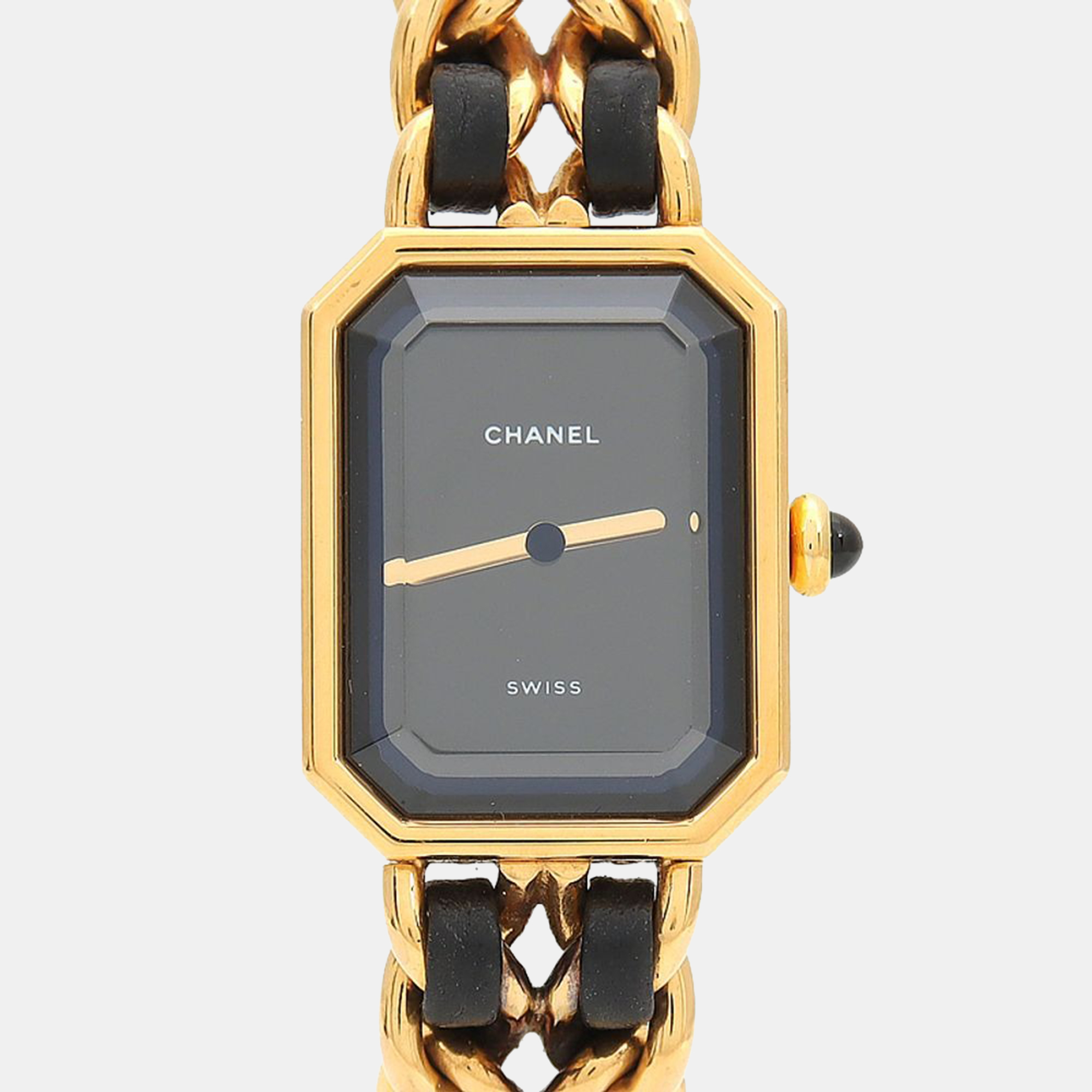 Pre-owned Chanel Premiere Quartz Gold Plated Stainless Steel Womenâ&#128;&#153;s Wristwatch 20 Mm