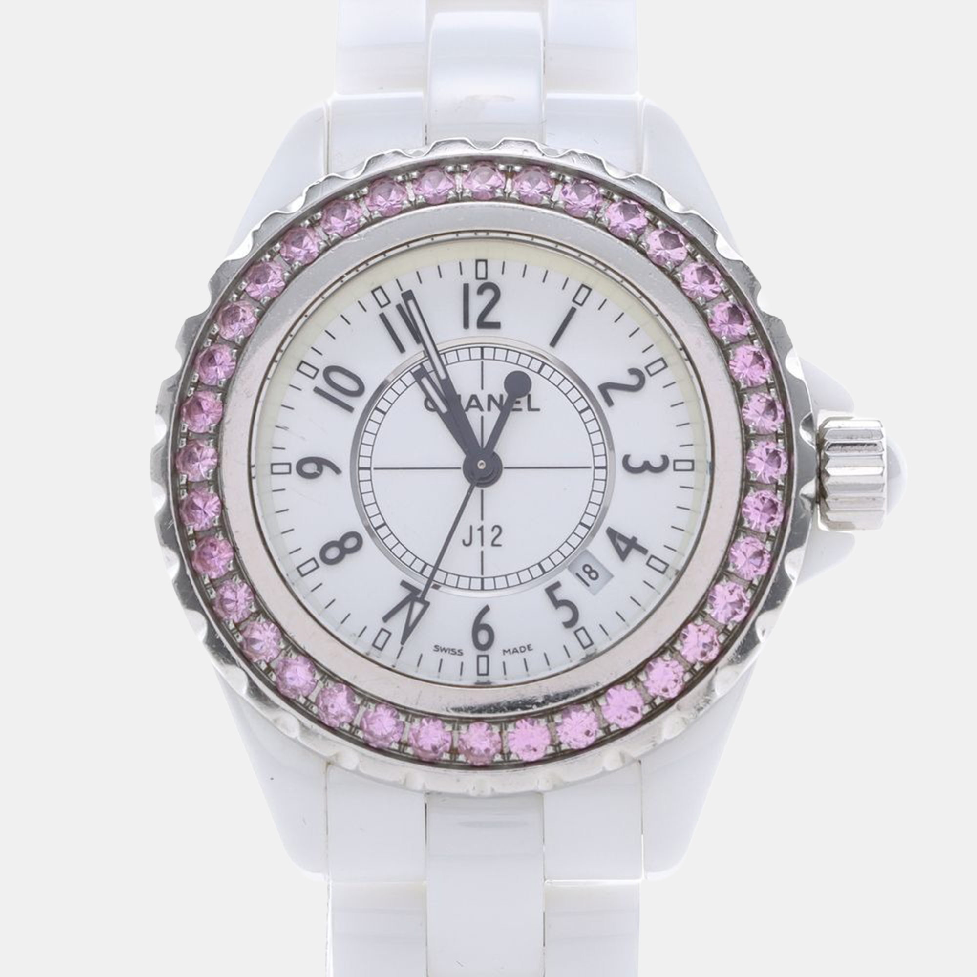 

Chanel J12 Quartz Ceramic Stainless Steel Women's Wristwatch 34 mm, White
