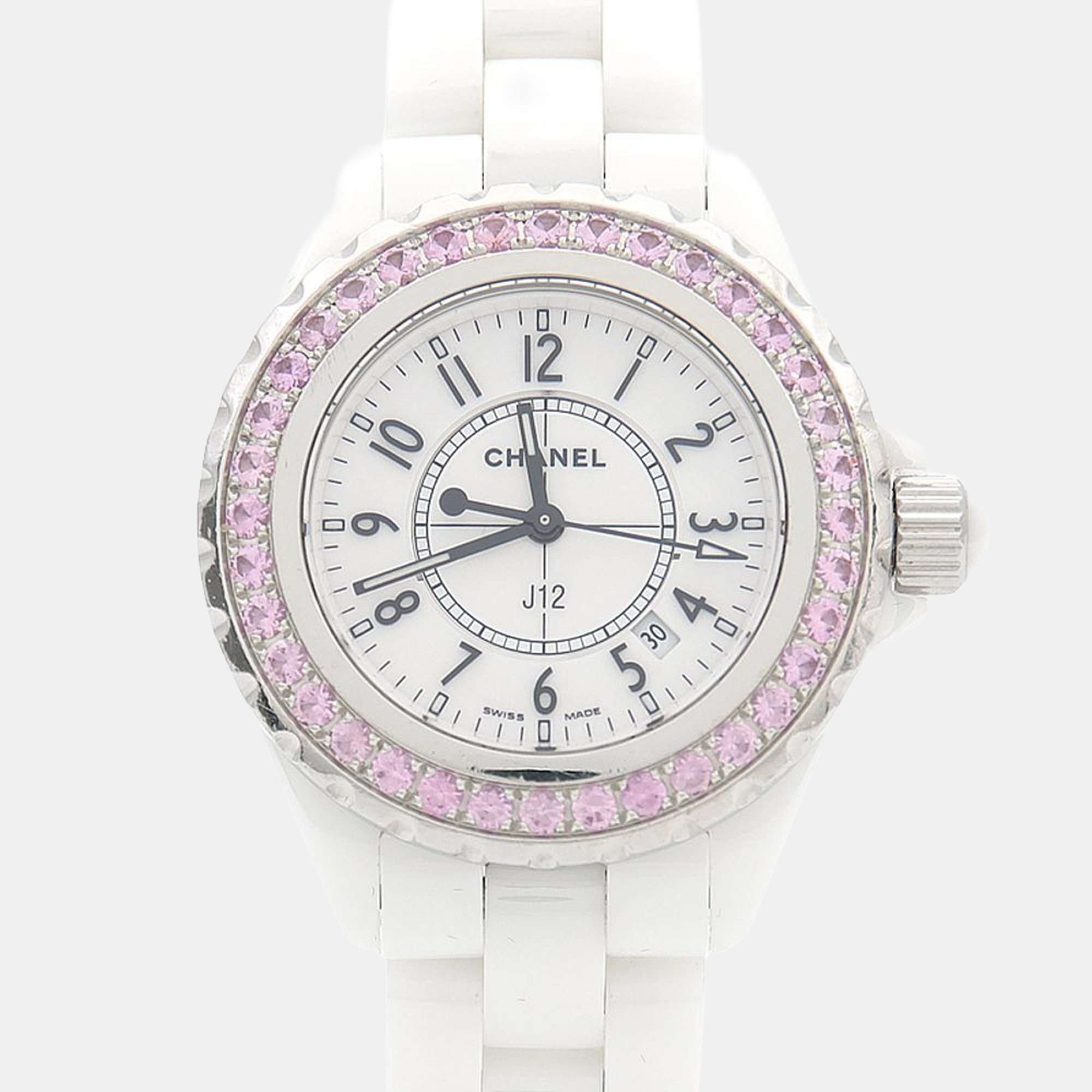 

Chanel J12 Quartz Ceramic Stainless Steel Women's Wristwatch 34 mm, White