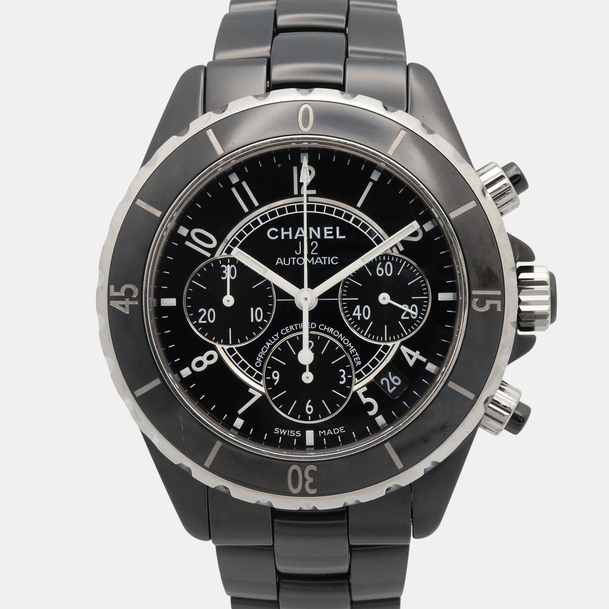 

Chanel Ceramic J12 H0940 Automatic Black Stainless Steel Women's Wristwatch 41 mm