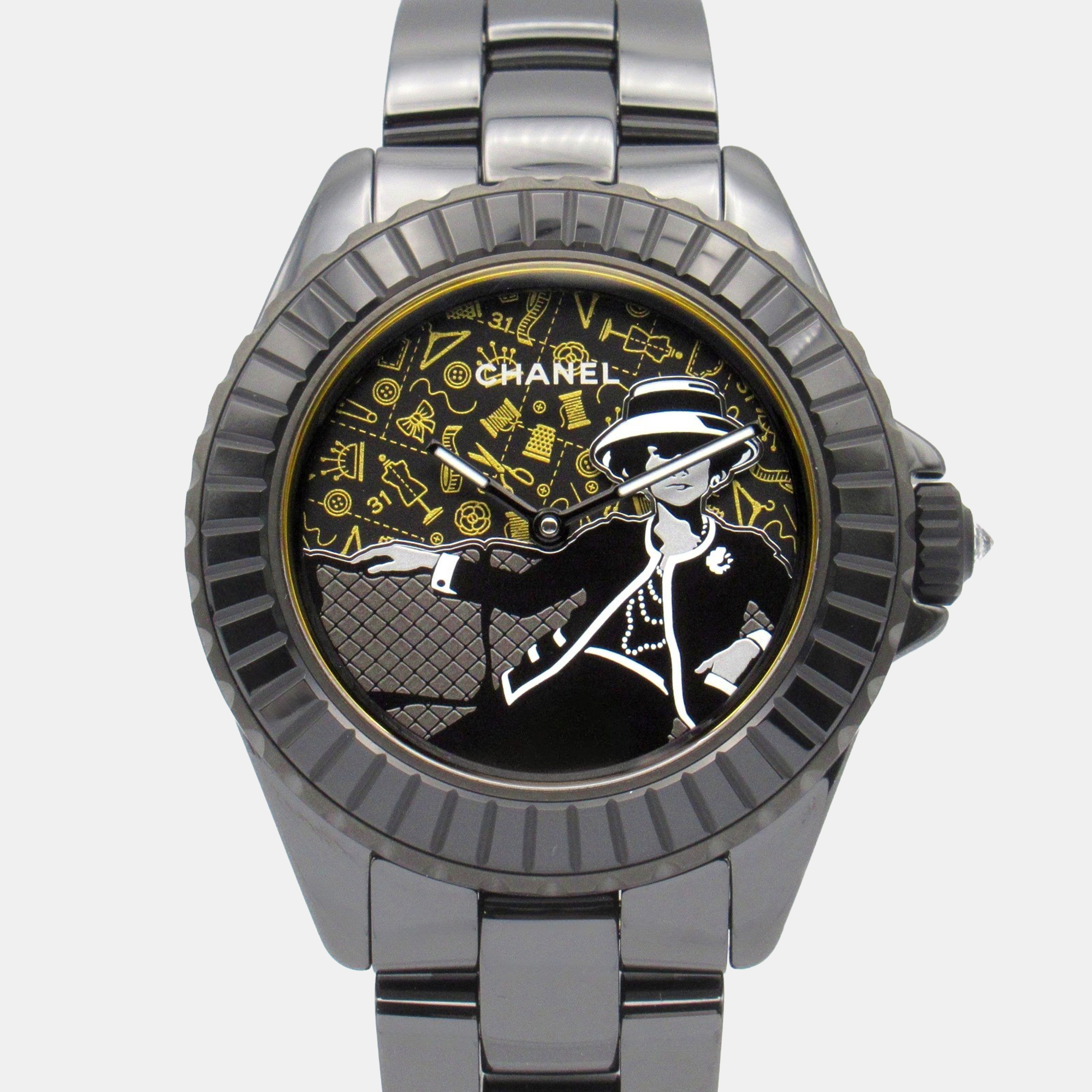 

Chanel Mademoiselle H9761 Automatic Black Stainless Steel Women's Wristwatch 39 mm