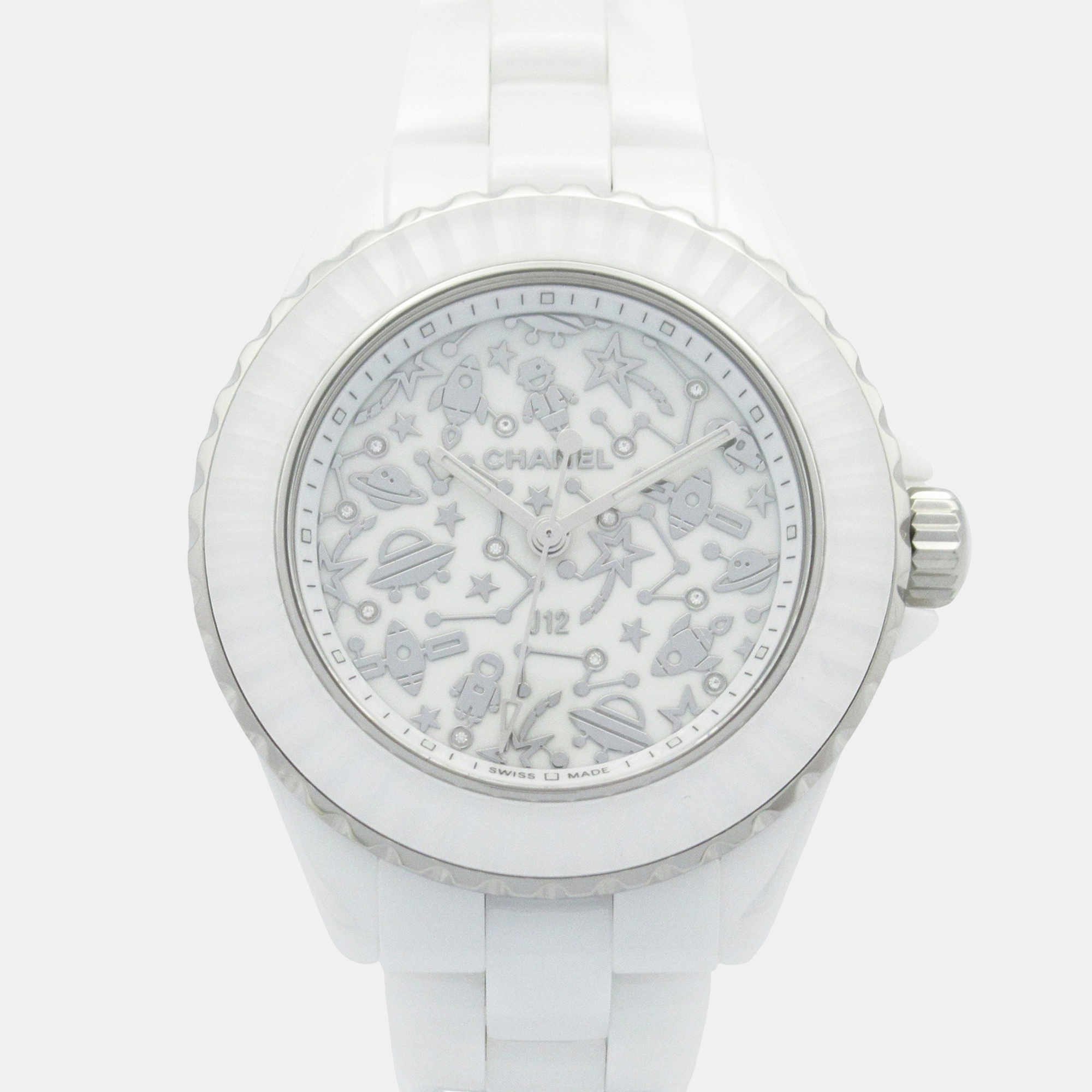 

Chanel J12 H7990 Quartz White Ceramic Women's Wristwatch