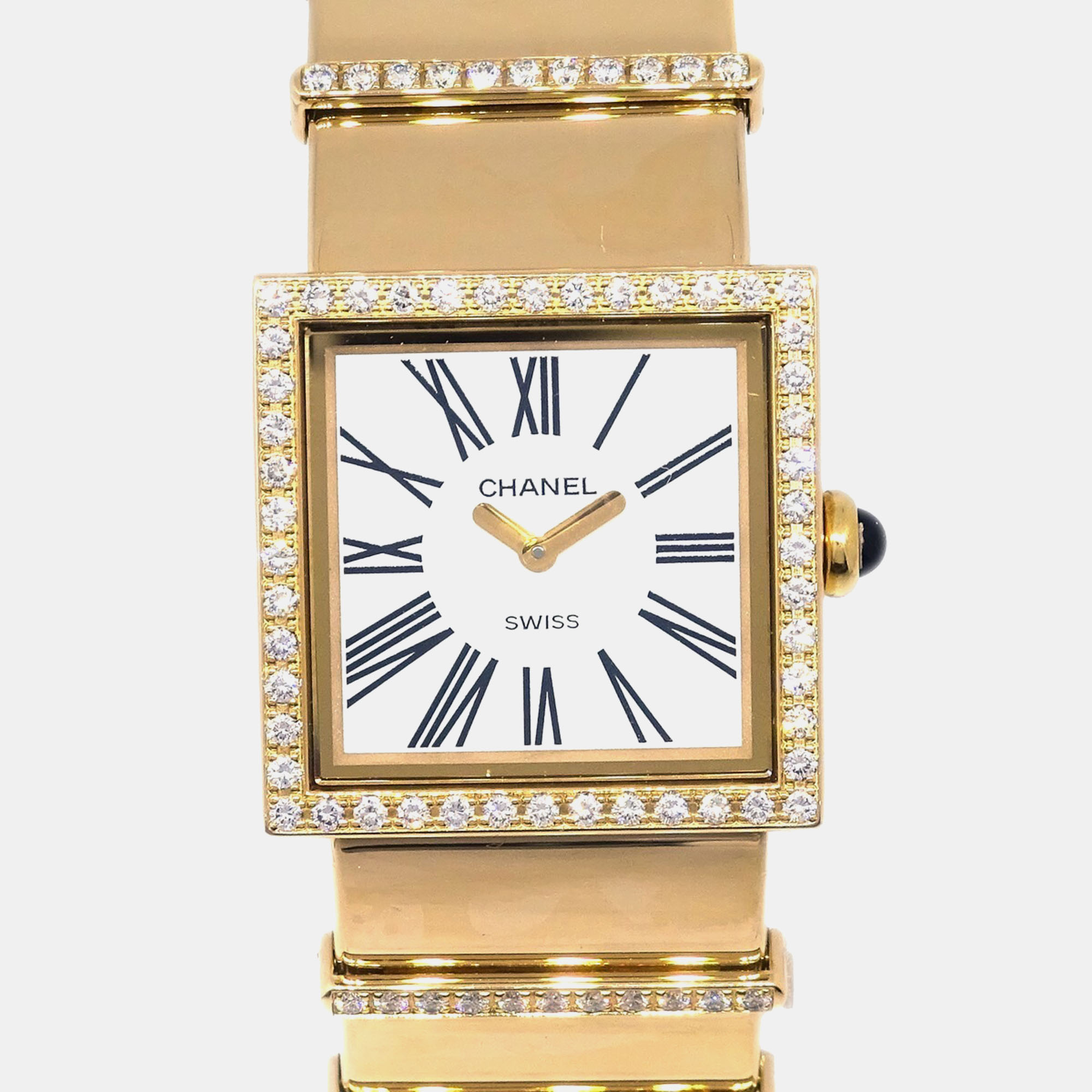 

Chanel Mademoiselle Y.N.118910 Quartz 18k Yellow Gold Women's Wristwatch 23 mm