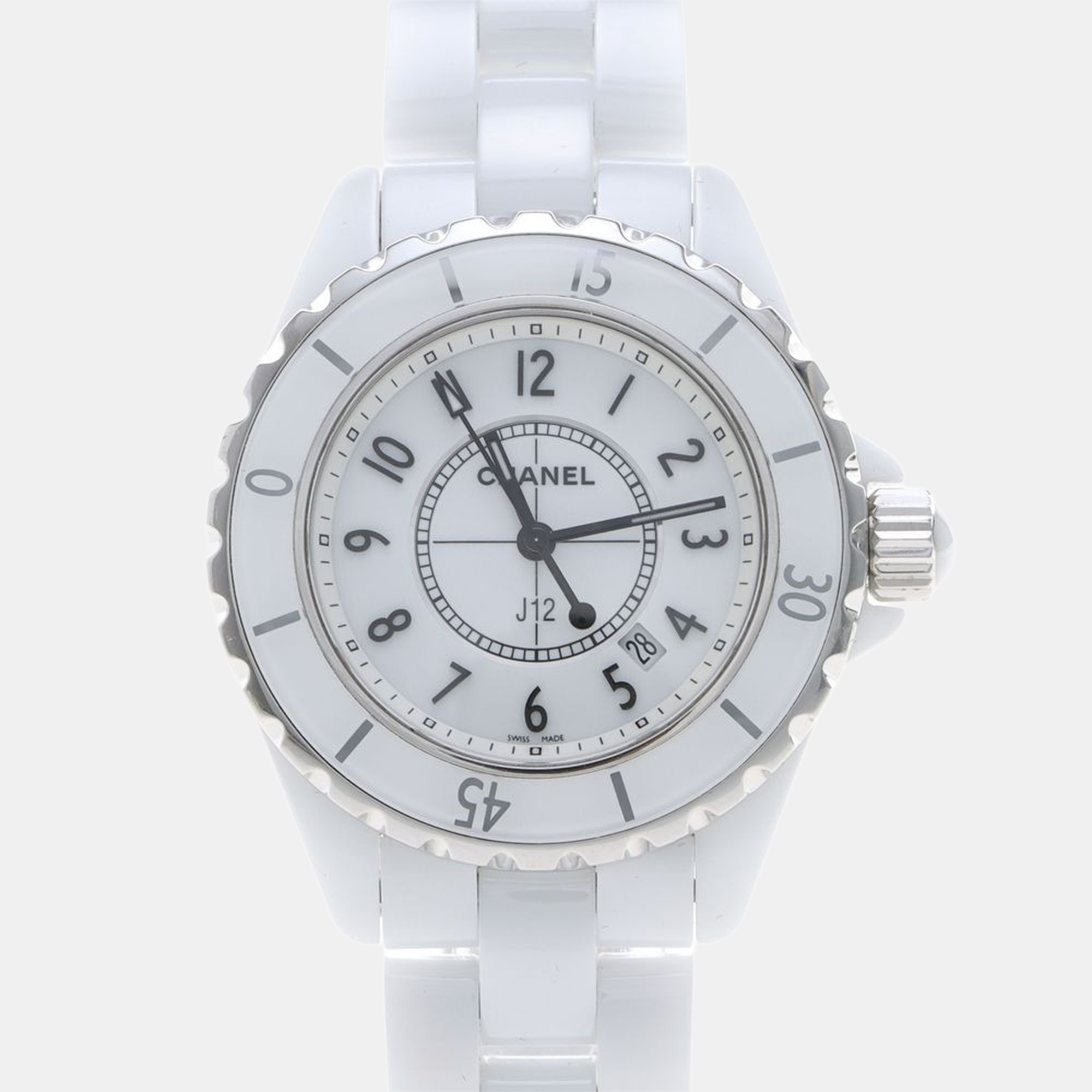 

Chanel J12 H0968 Automatic White Ceramic Women's Wristwatch