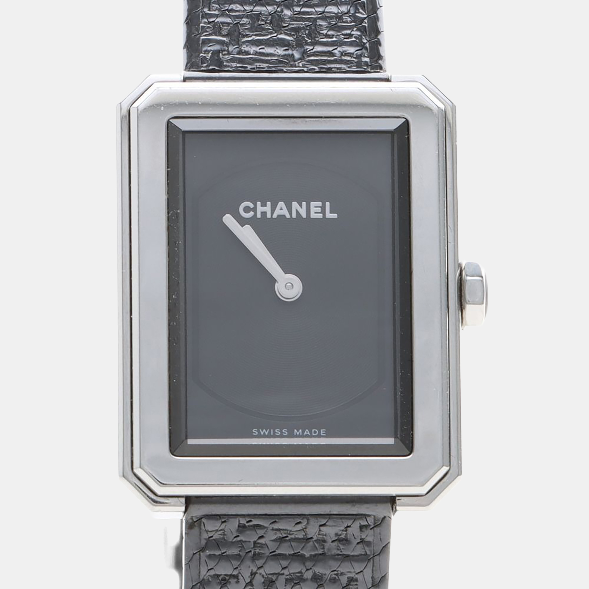 

Chanel Boyfriend Quartz Stainless Steel Women's Wristwatch 22 mm, Black