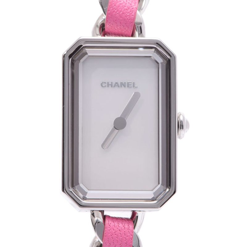 

Chanel Rock Shell Stainless Steel and Leather Premiere H4312 Women's Wristwatch, White