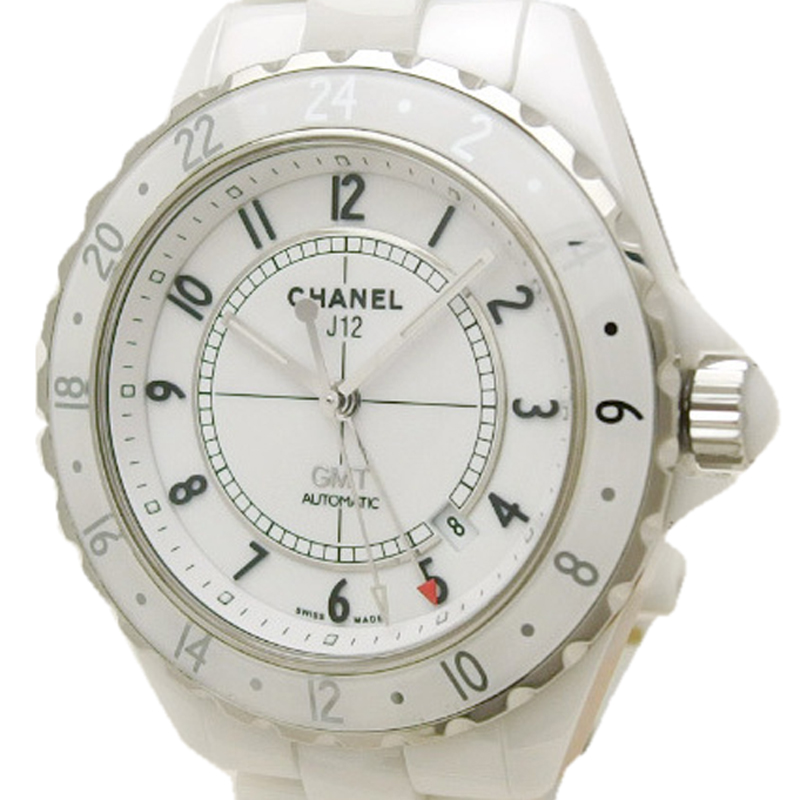 

Chanel White Ceramic J12 Gmt H2126 Women's Wristwatch