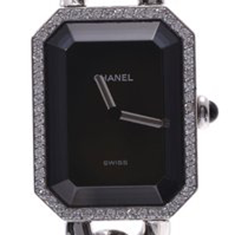

Chanel Black Diamond Stainless Steel Premiere H0495 Women's Wristwatch