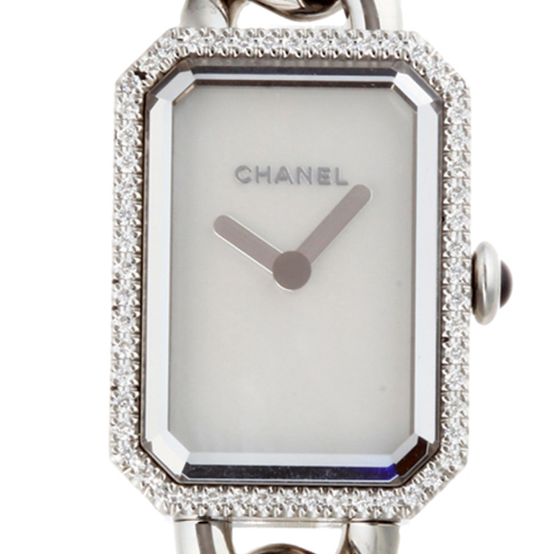 

Chanel MOP Diamond and Stainless Steel Premiere H3253 Women's Wristwatch, White