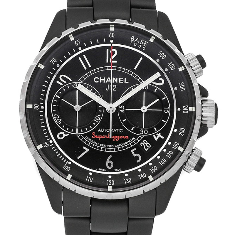 

Chanel Black Ceramic And Stainless Steel J12 Superleggera H3409 Women's Wristwatch