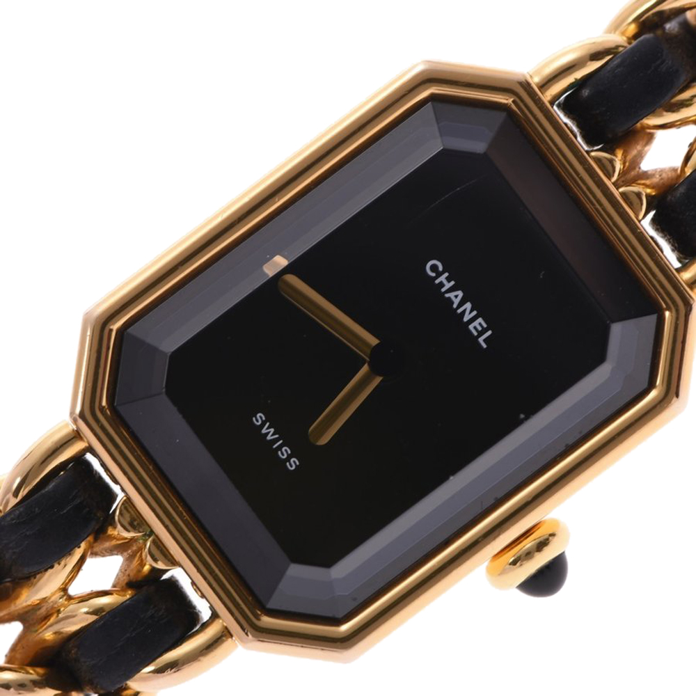 

Chanel Black Gold Plated Swiss Premiere Women's Wristwatch