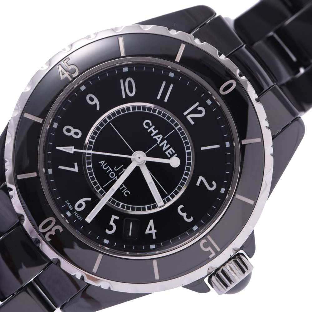 

Chanel Black Stainless Steel And Ceramic J12 Automatic H0685 Women's Wristwatch