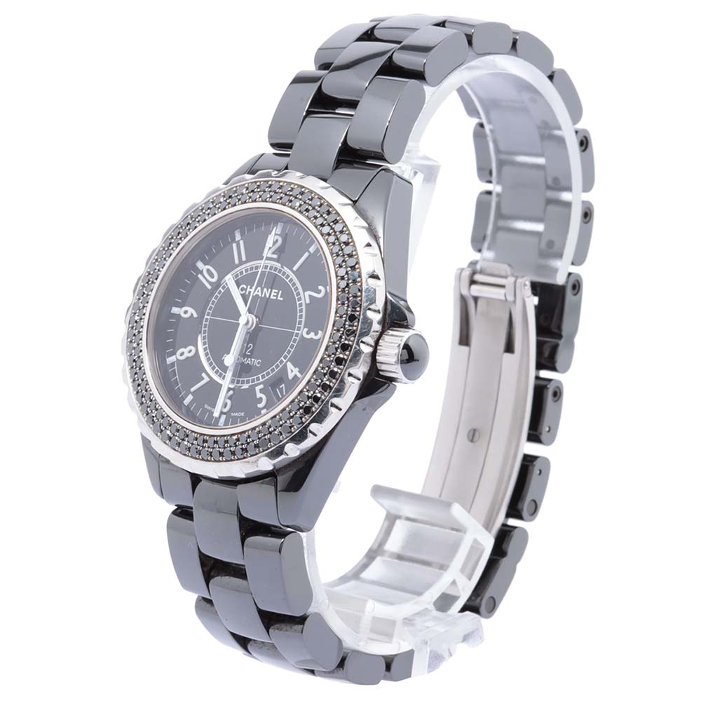 

Chanel Black Diamonds Stainless Steel H1417 Women's Wristwatch