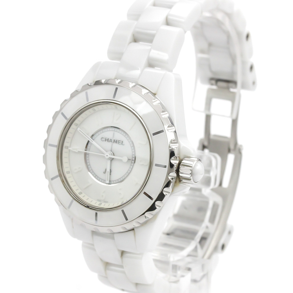 

Chanel White Ceramic J12 Quartz H3442 Women's Wristwatch 33 MM
