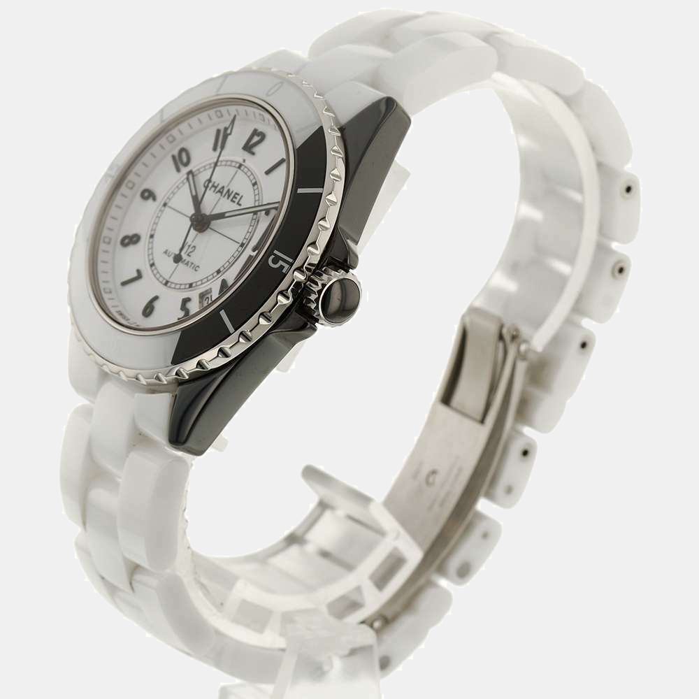 

Chanel White Stainless Steel J12 Paradoxe H6515 Automatic Women's Wristwatch 38 MM