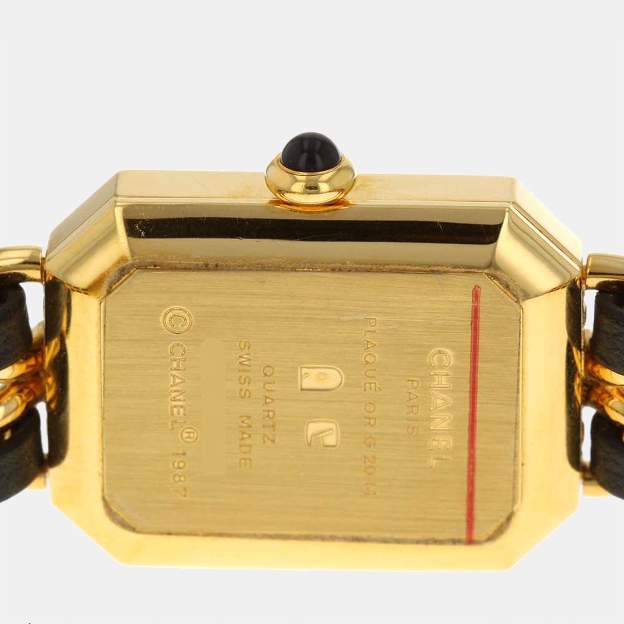 

Chanel Black Yellow Gold Plated And Stainless Steel Premiere H0001 Quartz Women's Wristwatch 20 mm