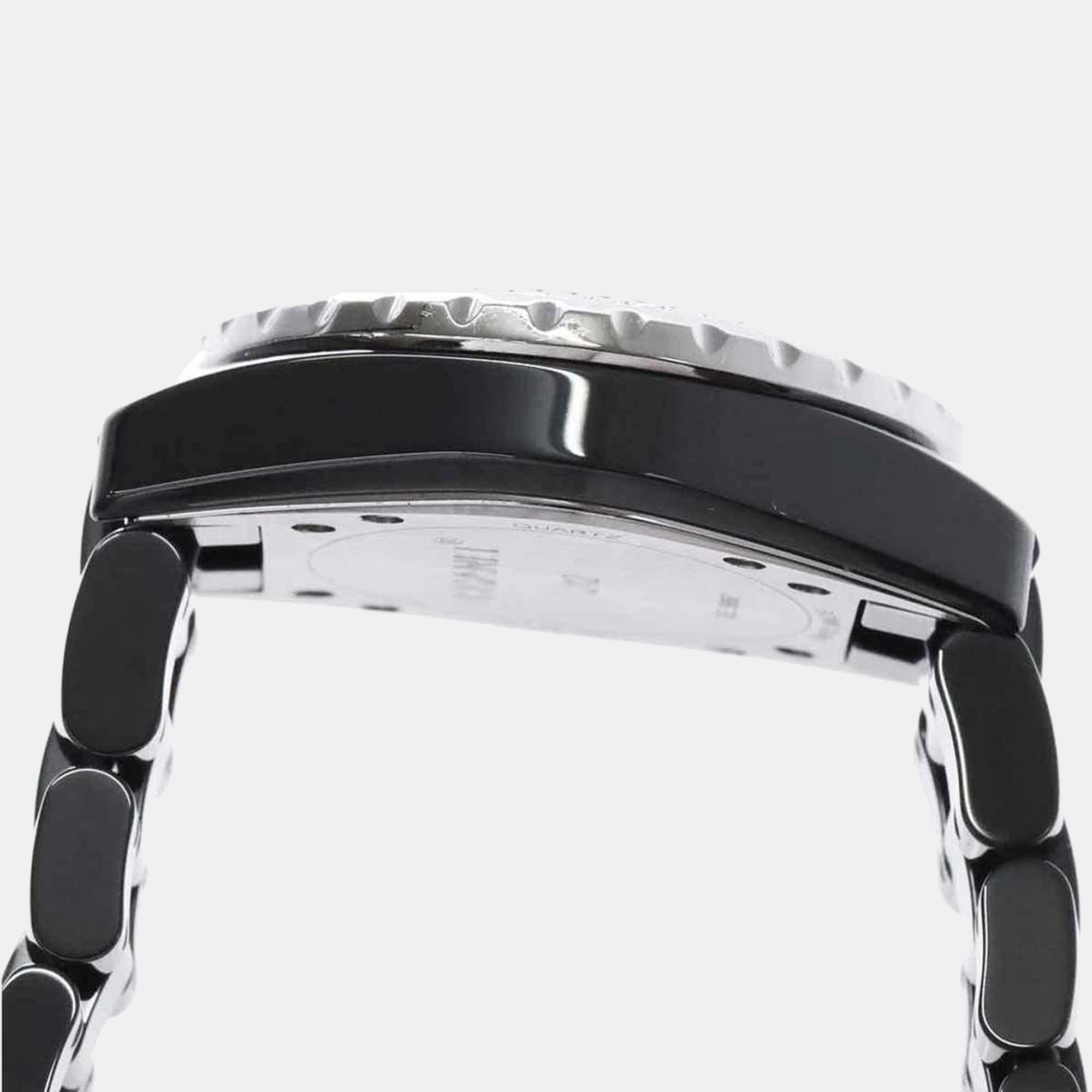 

Chanel Black Diamonds Stainless Steel And Ceramic J12 H0949 Women's Wristwatch 33 mm