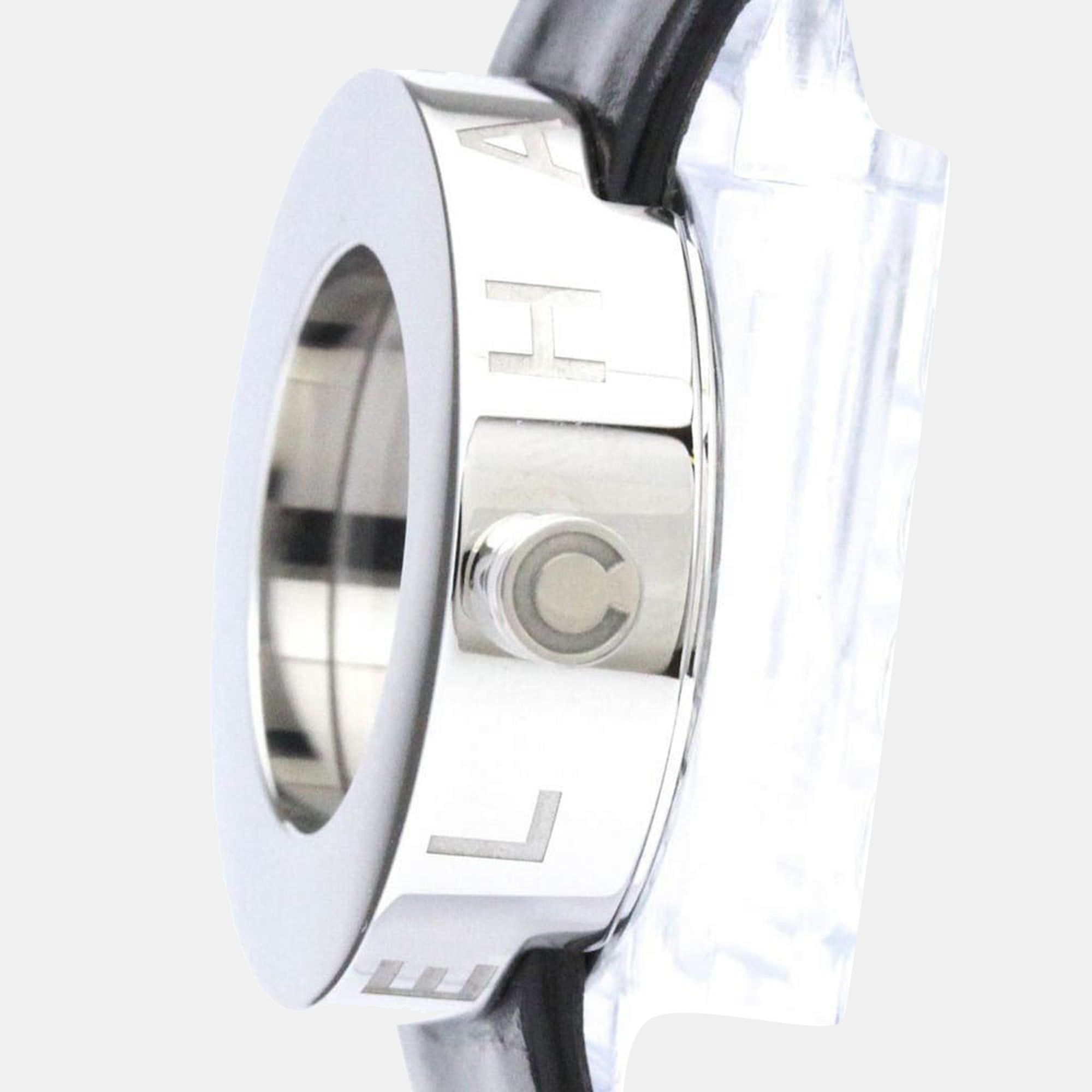 

Chanel Black Stainless Steel Leather La Ronde H0579 Women's Wristwatch 29 mm