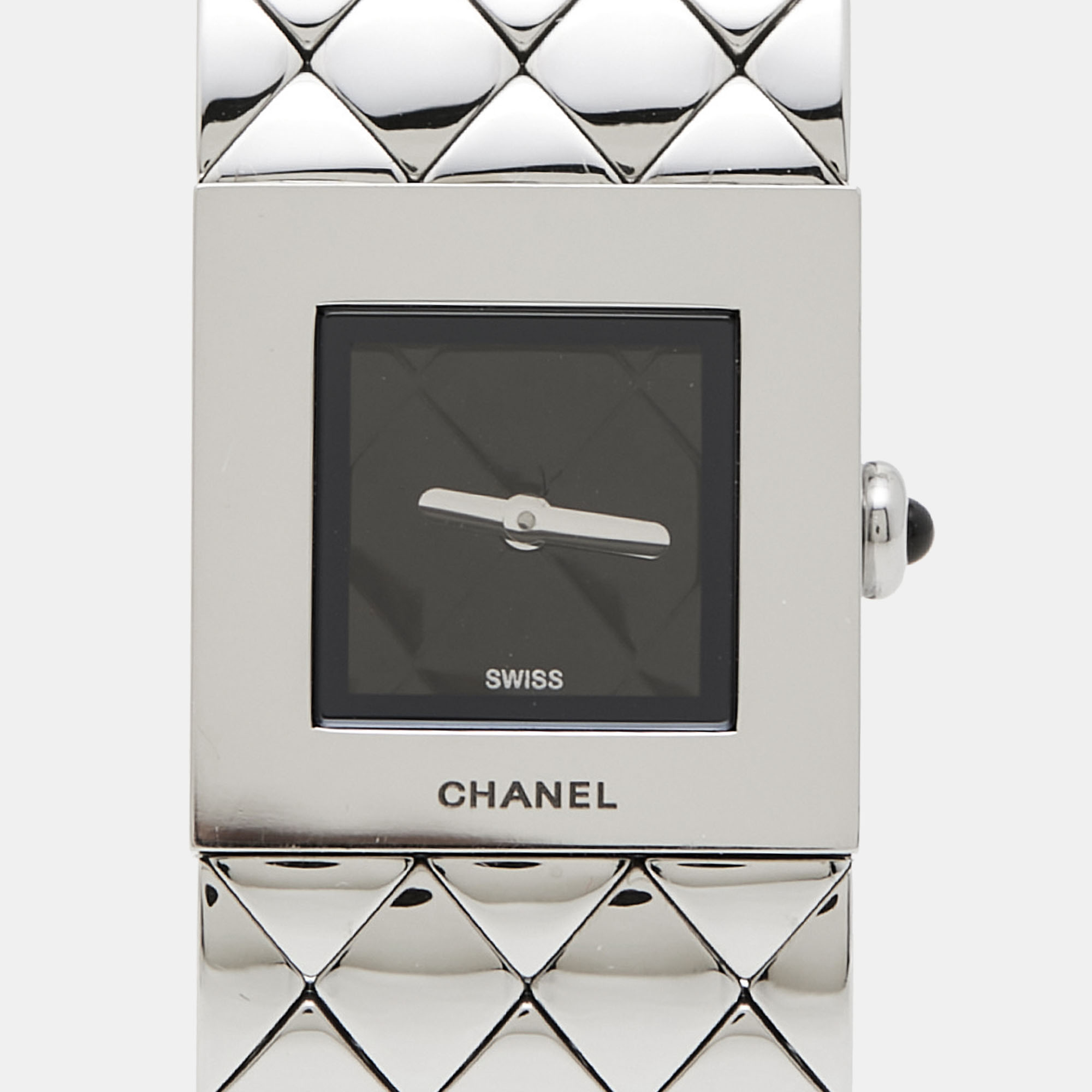

Chanel Black Stainless Steel Metalasse H0009 Women's Wristwatch, Silver