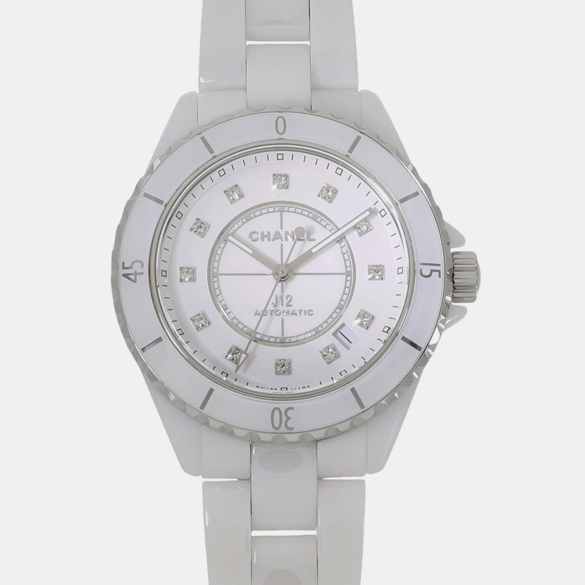 

Chanel White Ceramic J12 H5705 Automatic Women's Wristwatch 38 mm