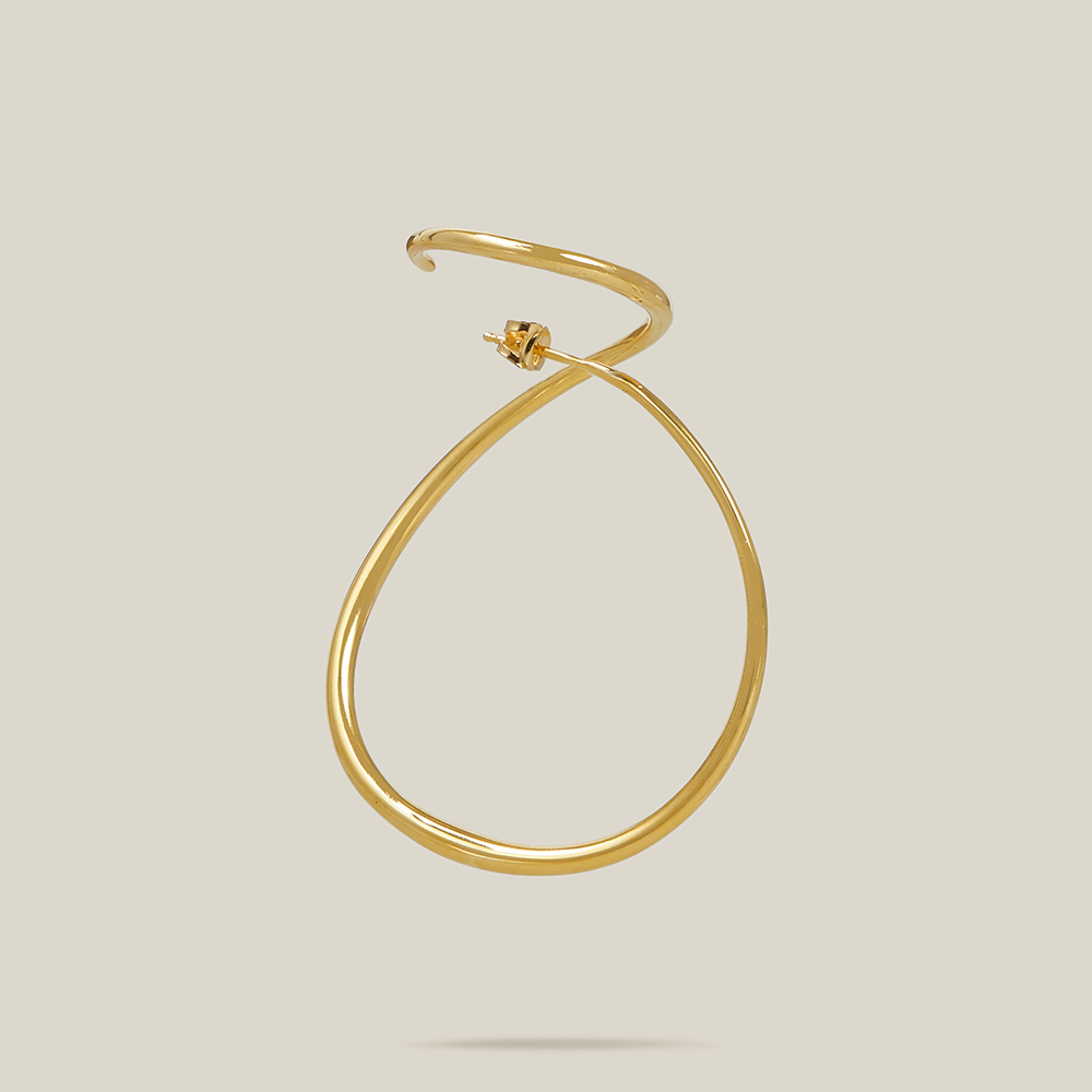 

CHARLOTTE CHESNAIS Gold Gold-Tone Looping Earrings