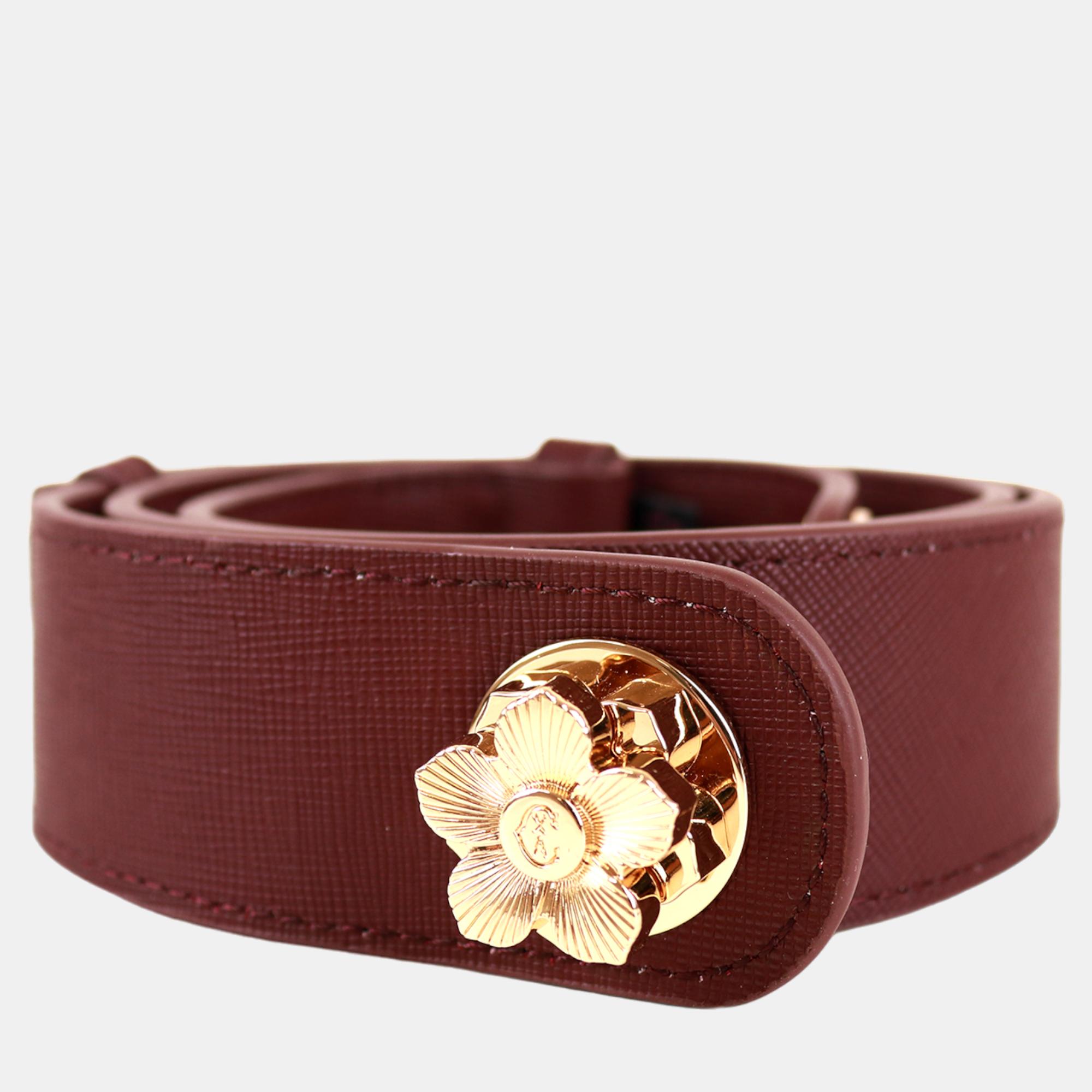 

Charriol Bordeaux Leather W-Belts, Burgundy