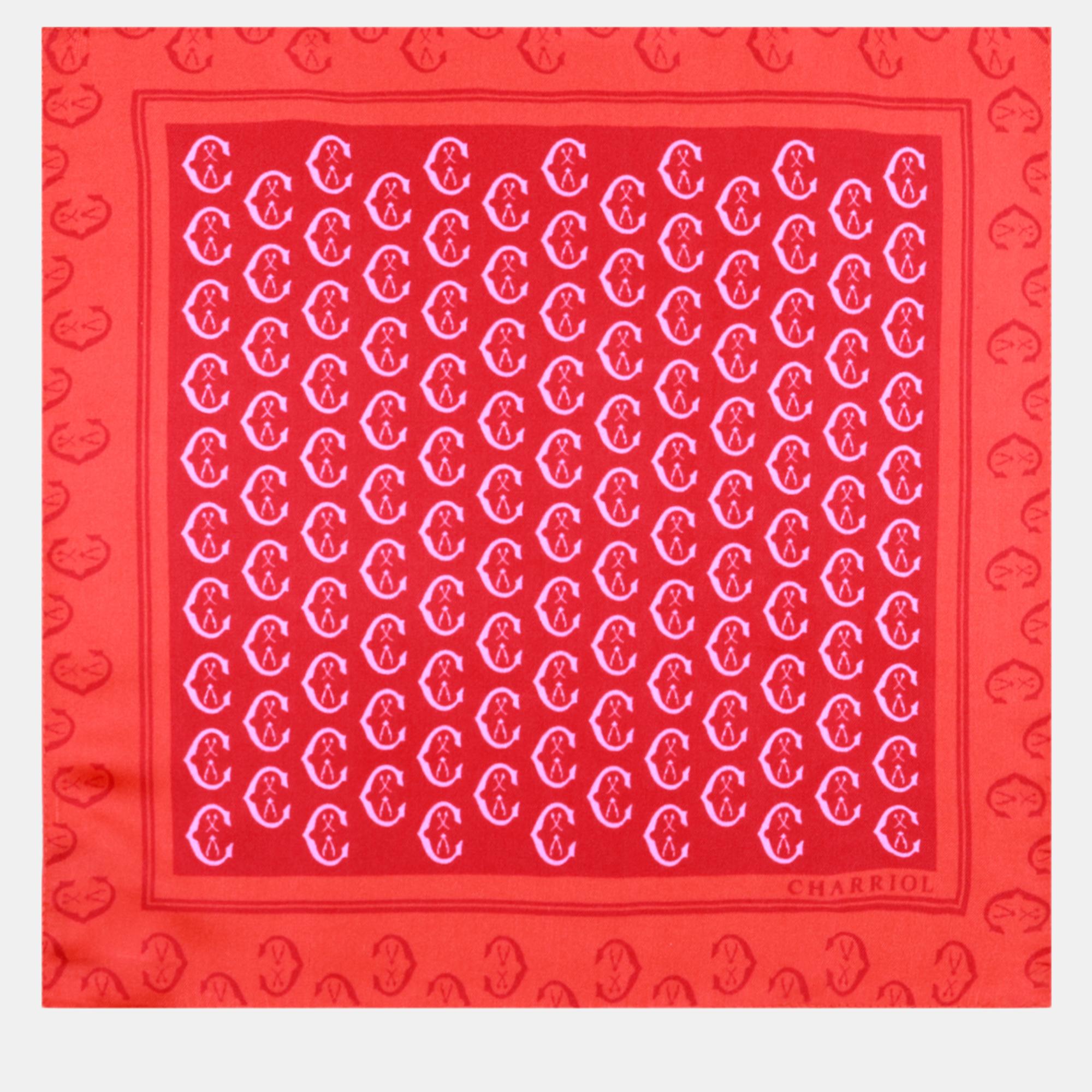 Pre-owned Charriol Scarf In Red