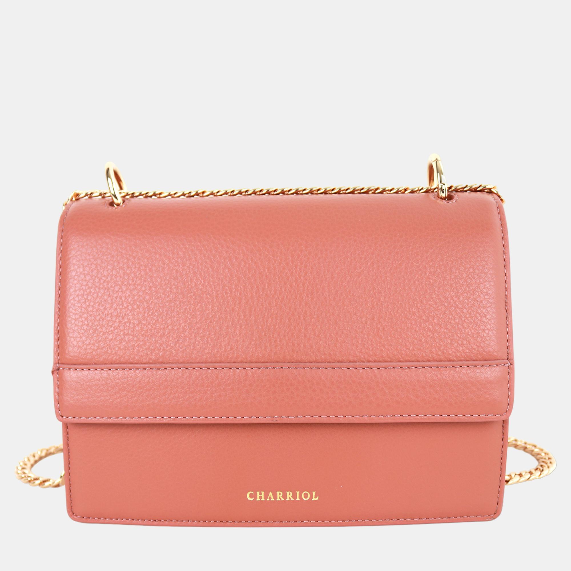 

Charriol Light Brown Leather Forever Handbag