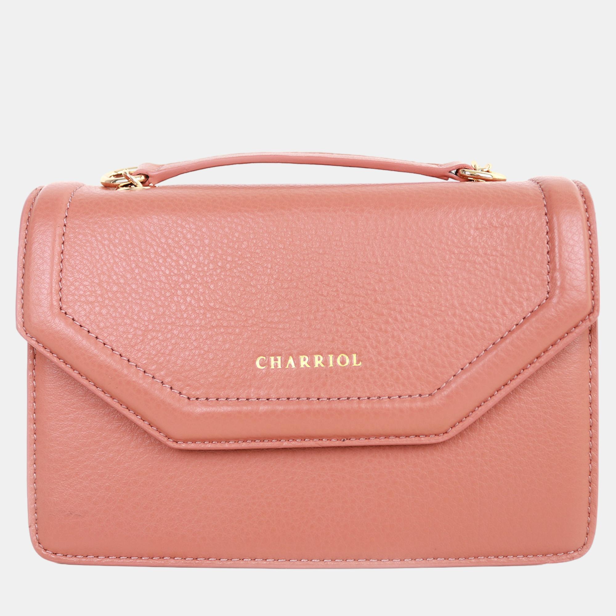 

Charriol Light Brown Leather Twilight Handbag