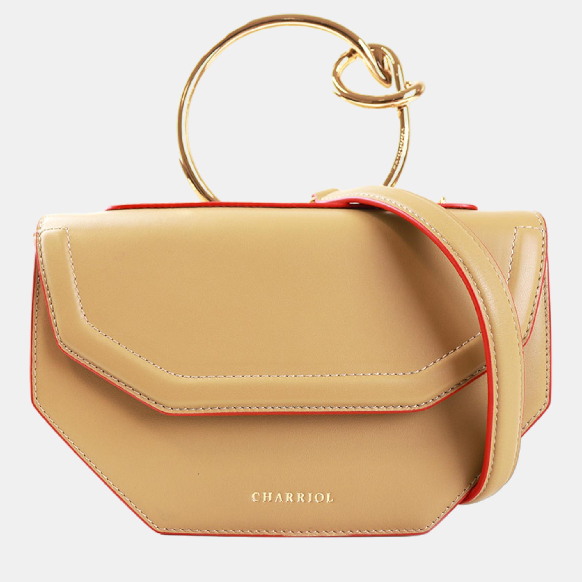Pre-owned Charriol Yellow Leather Zenitude Handbag