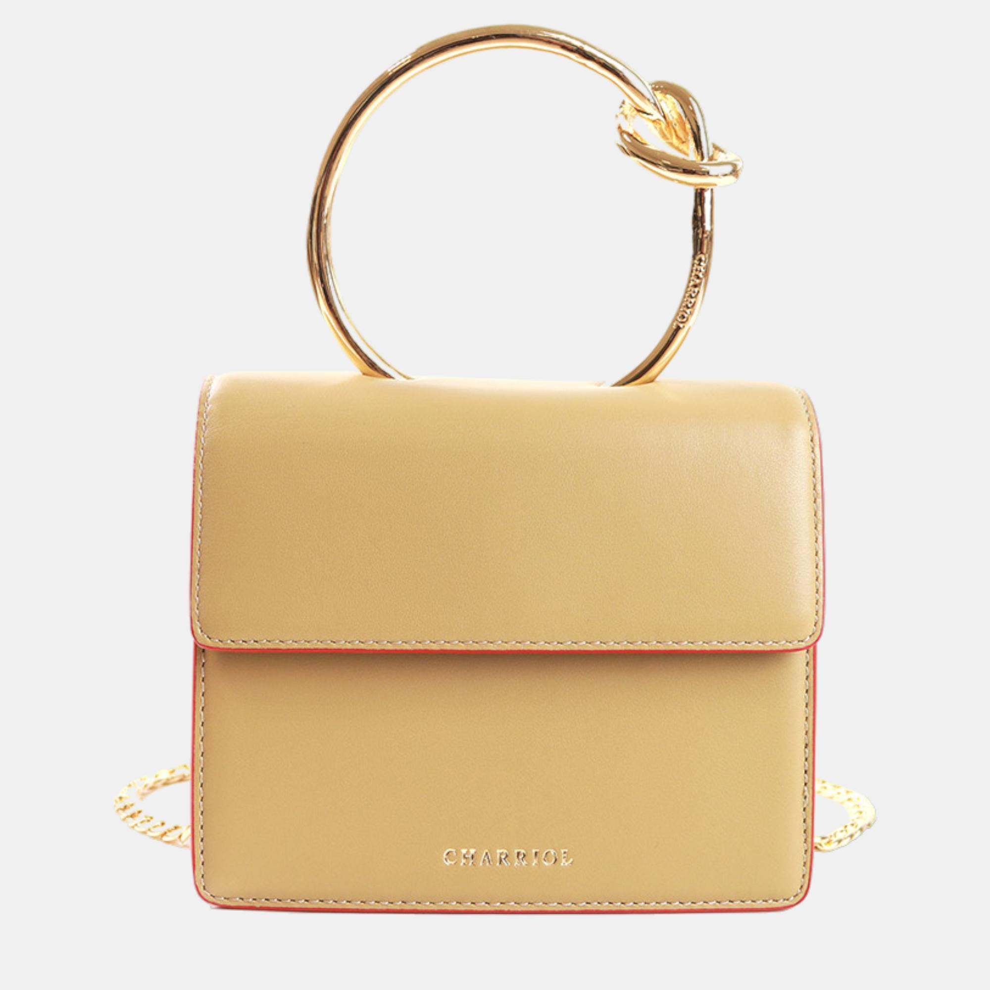 Pre-owned Charriol Yellow Leather Zenitude Handbag
