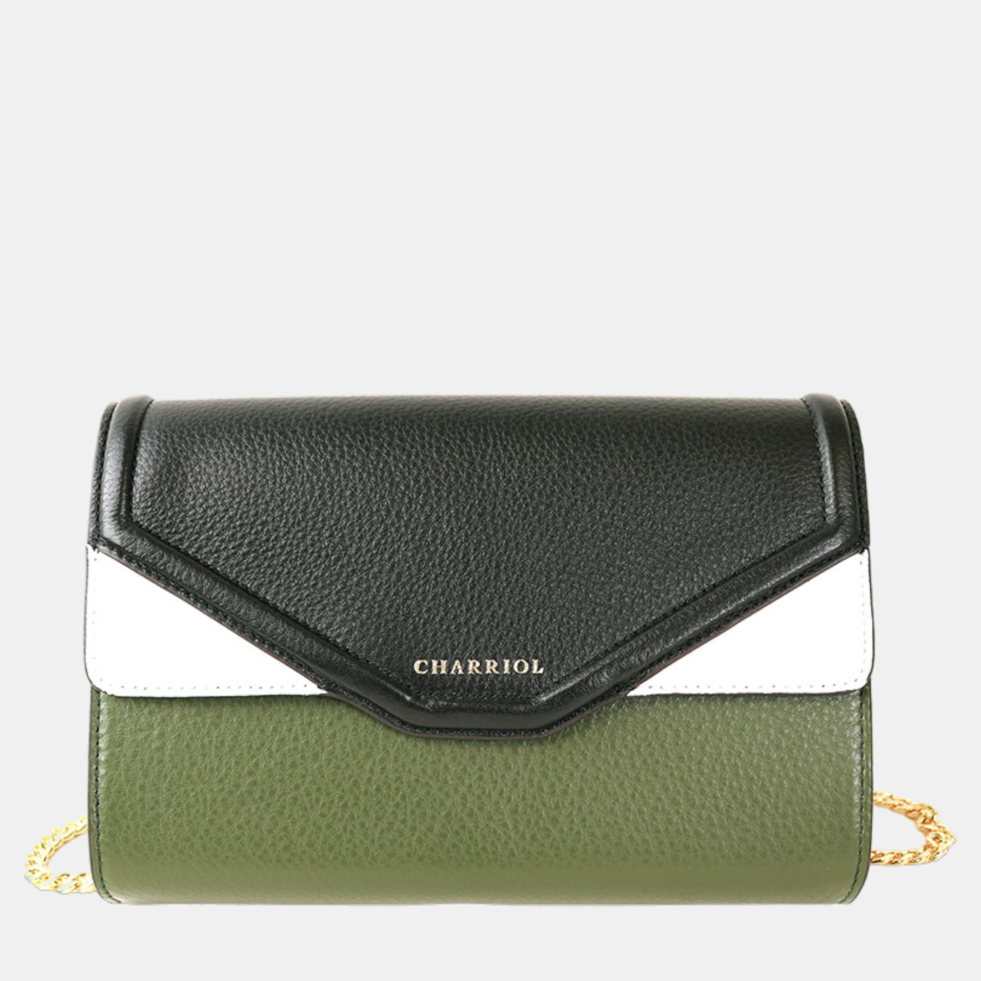 Pre-owned Charriol Green Leather Forever Crossbody