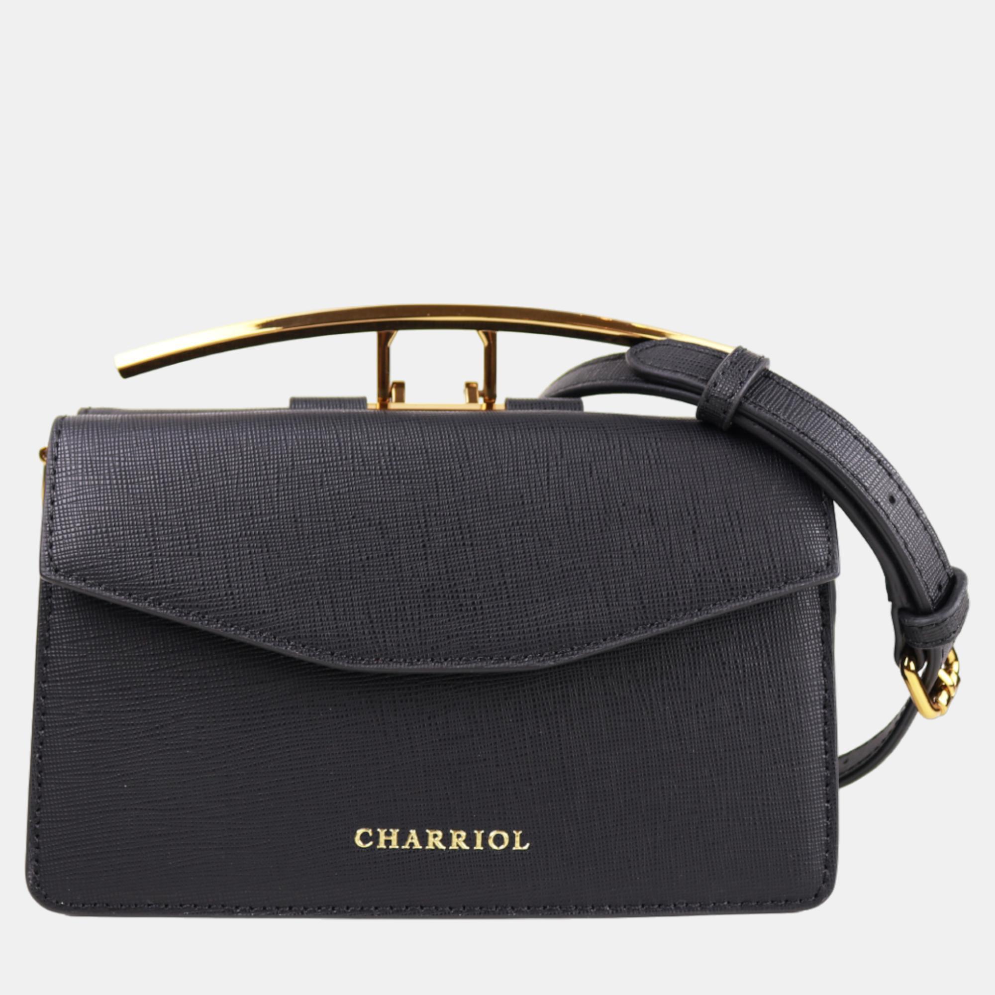 Pre-owned Charriol Black Leather Cassis Crossbody
